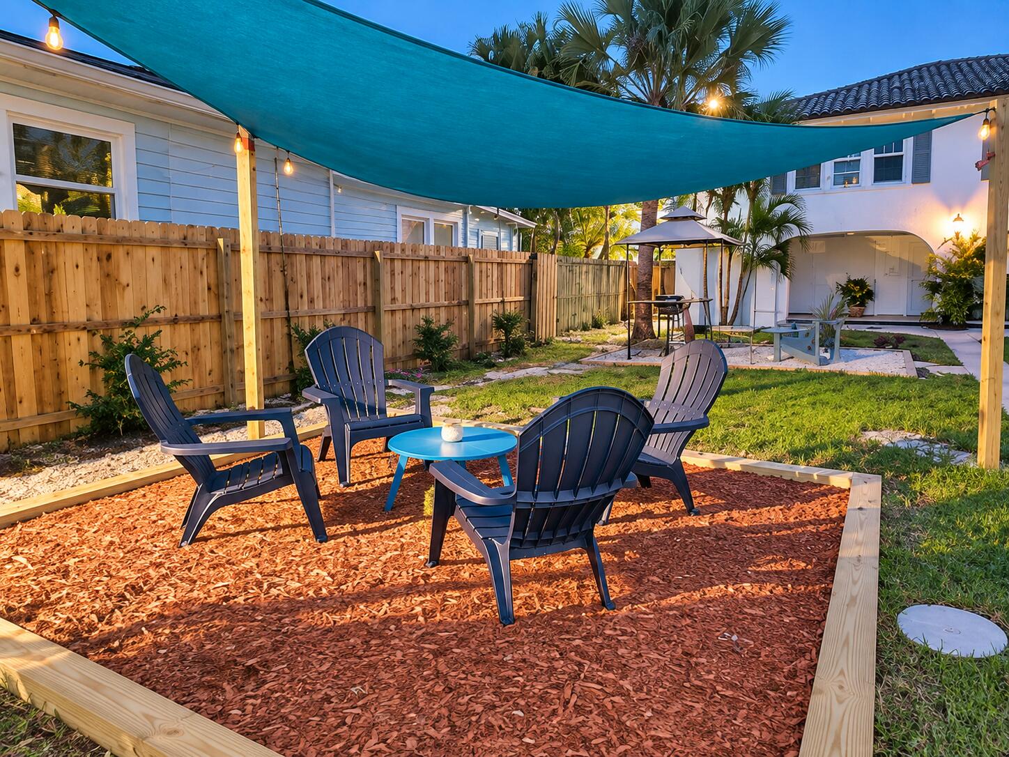 outside seating area