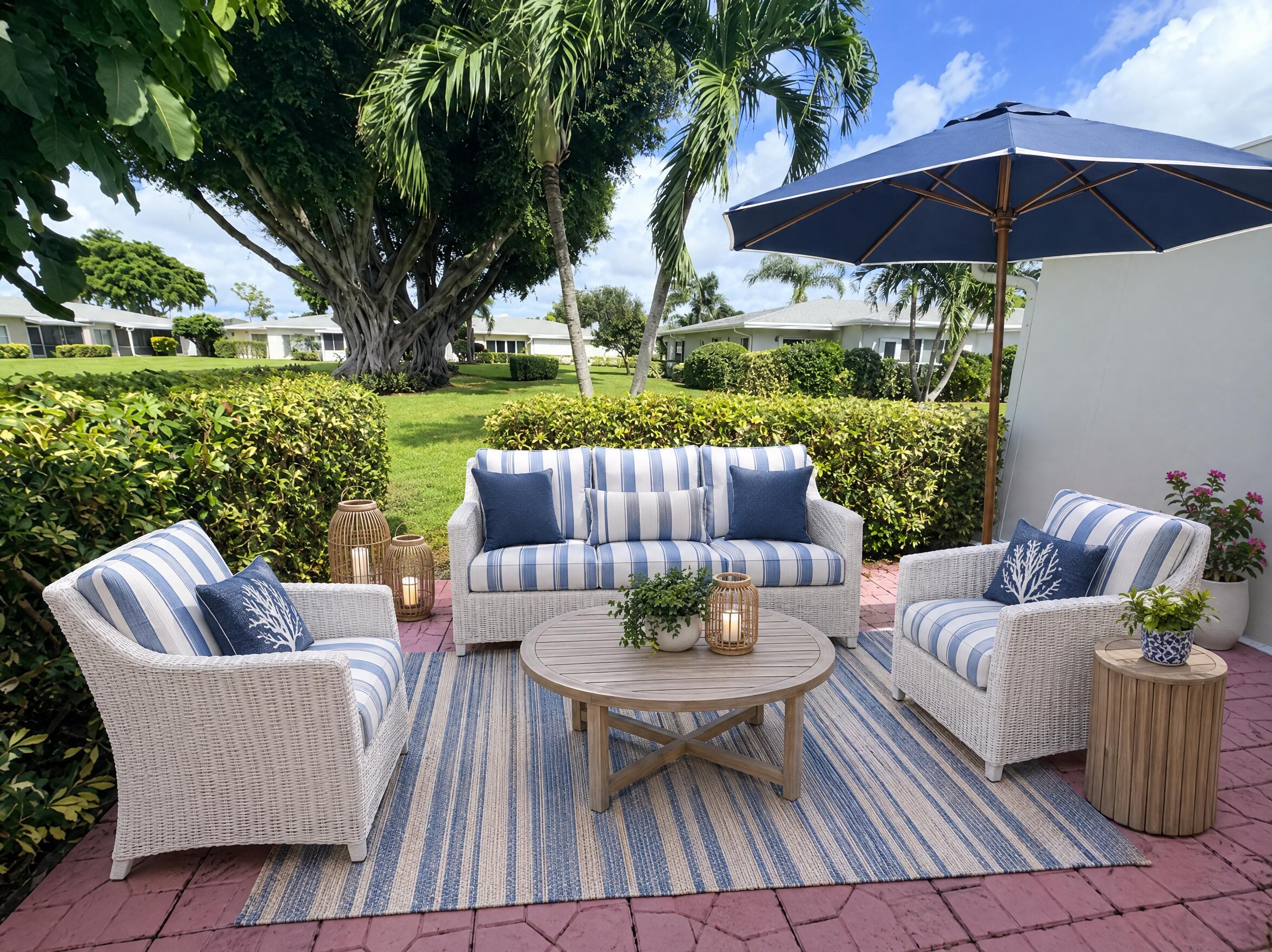 Backyard patio