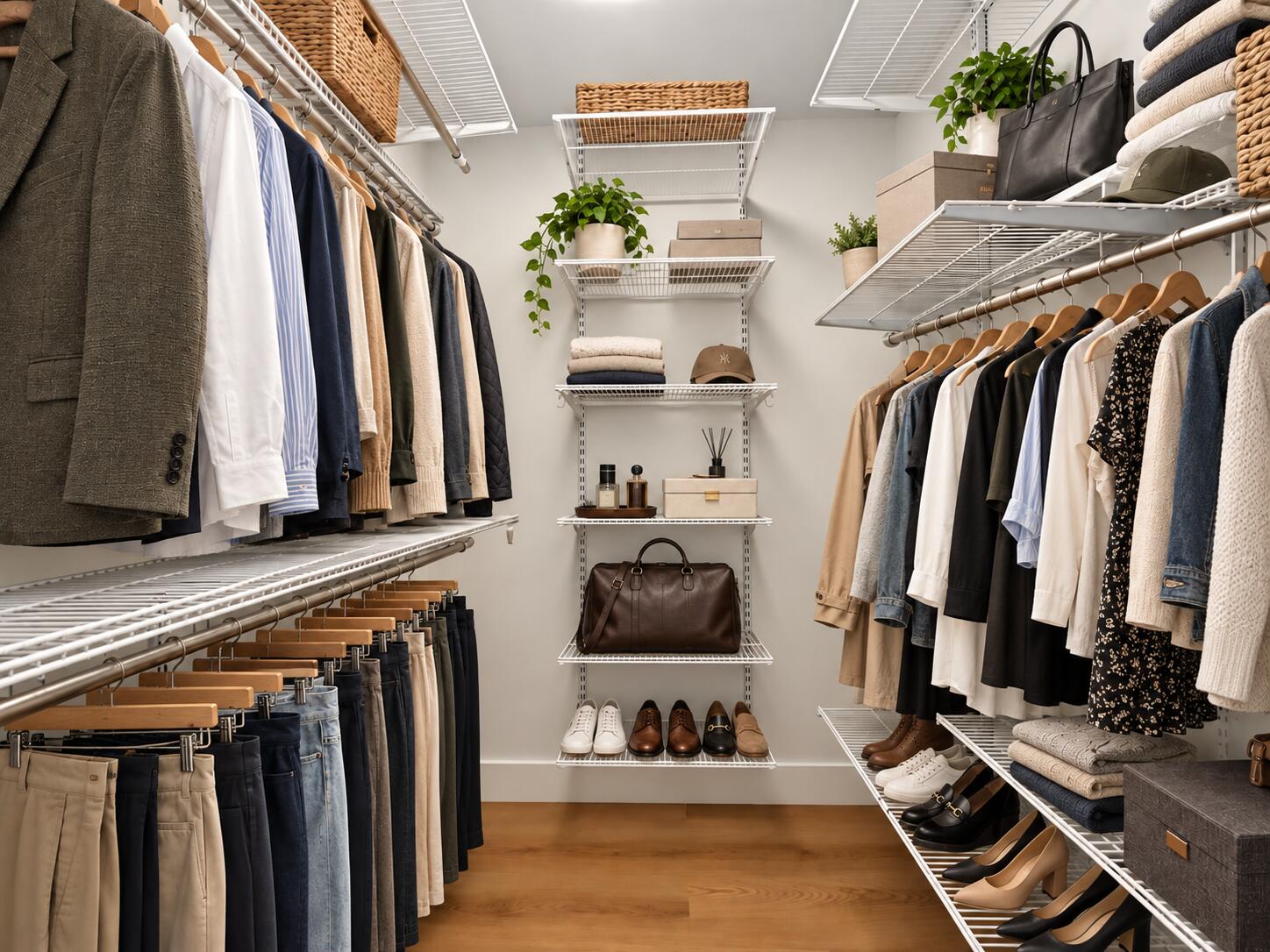 Master Closet (Virtually Staged)