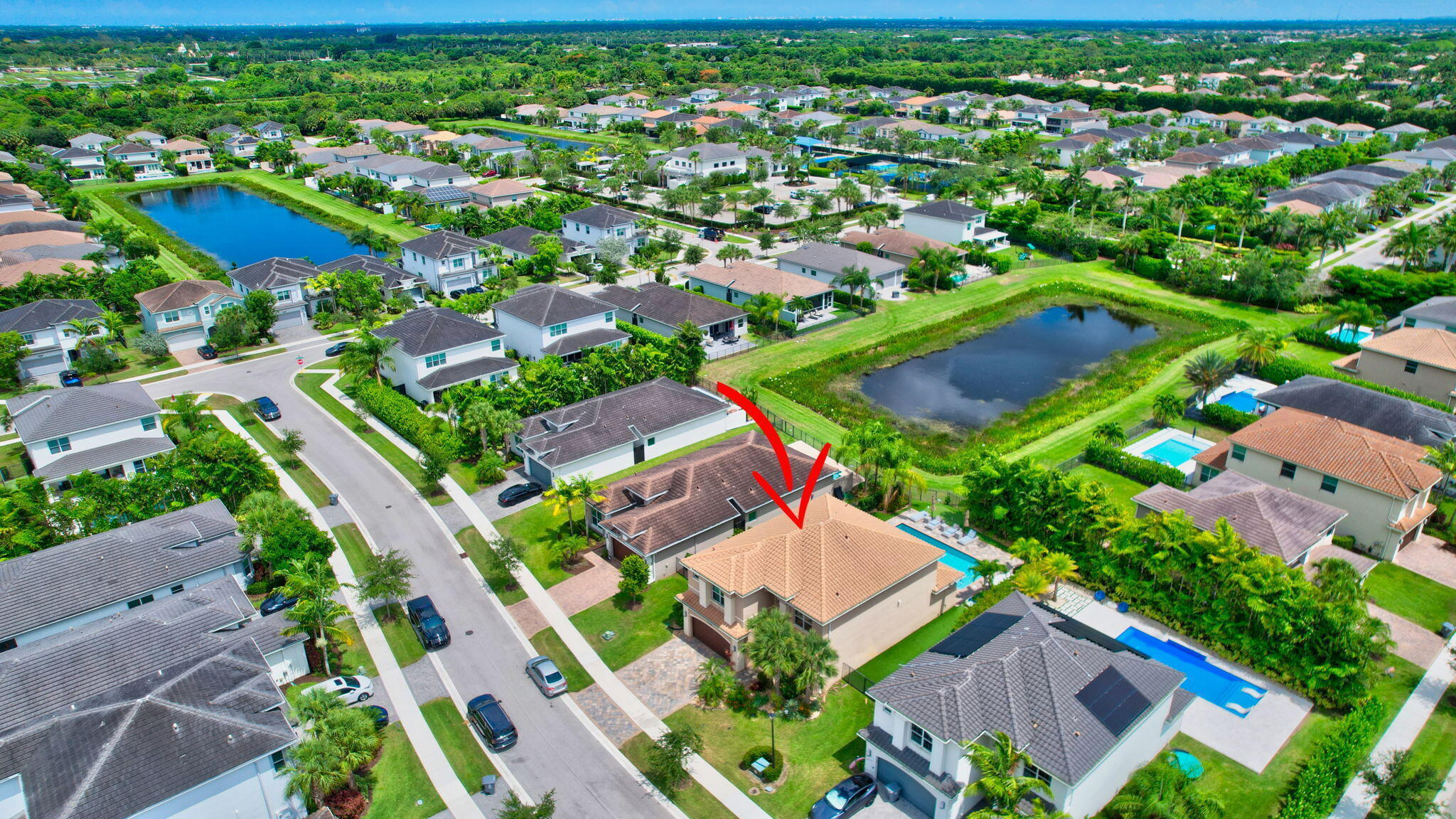 aerial view - home