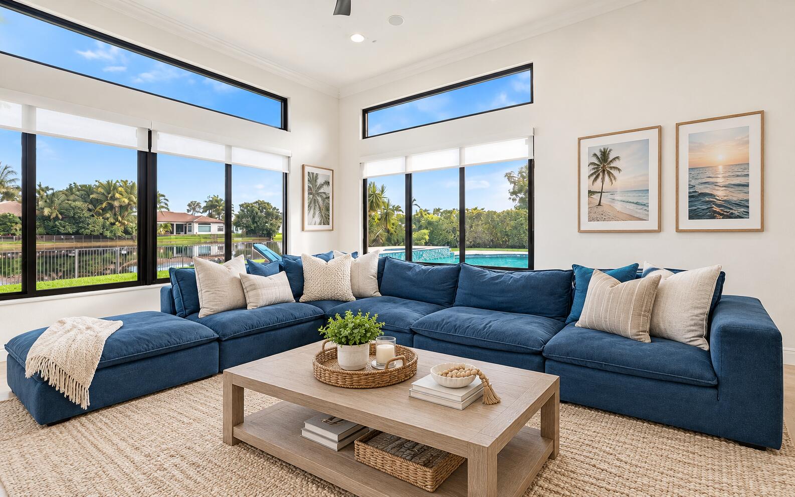 HUGE family room with tons of (IMPACT) windows and natural light