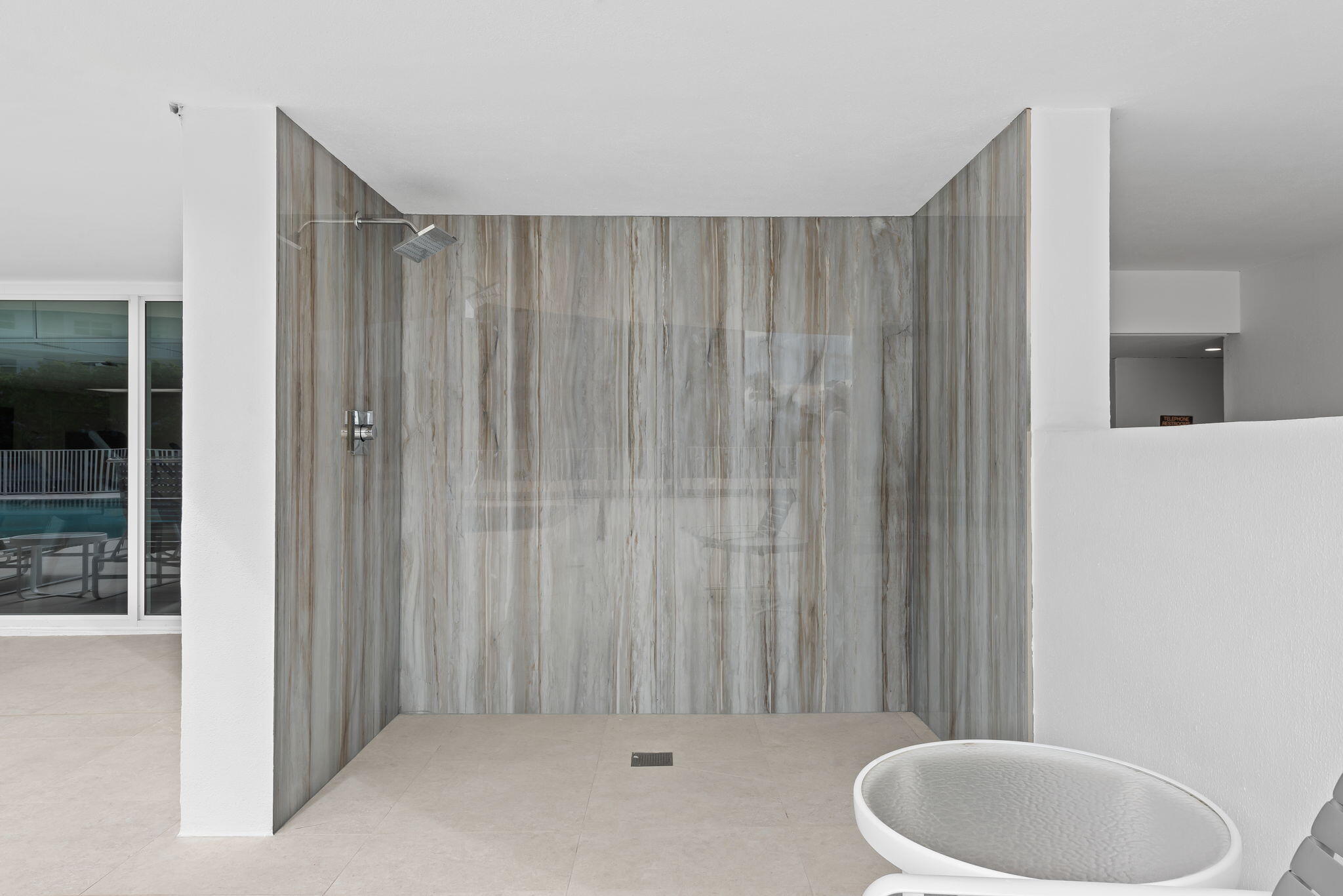 outdoor shower