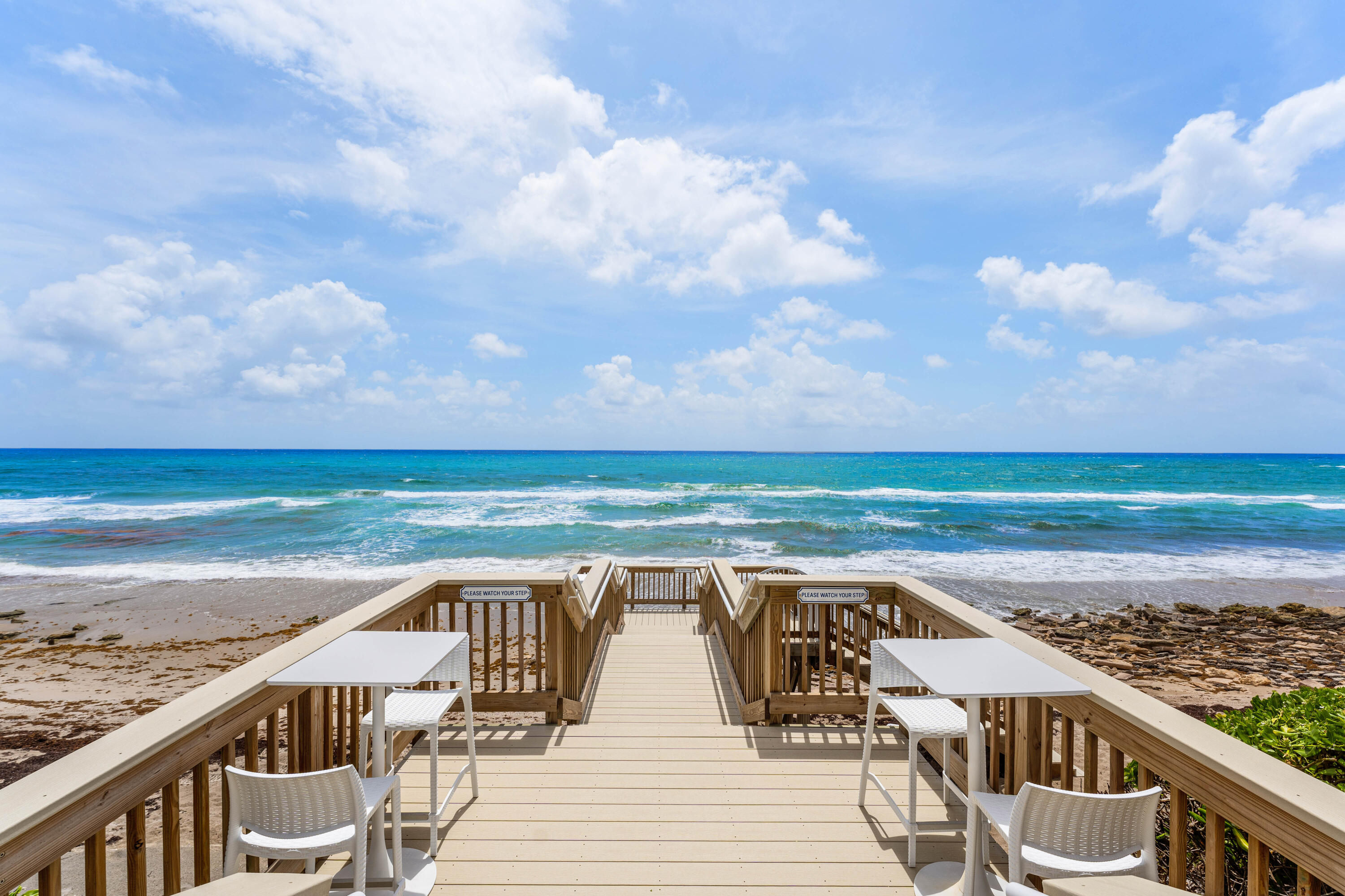 ocean front deck