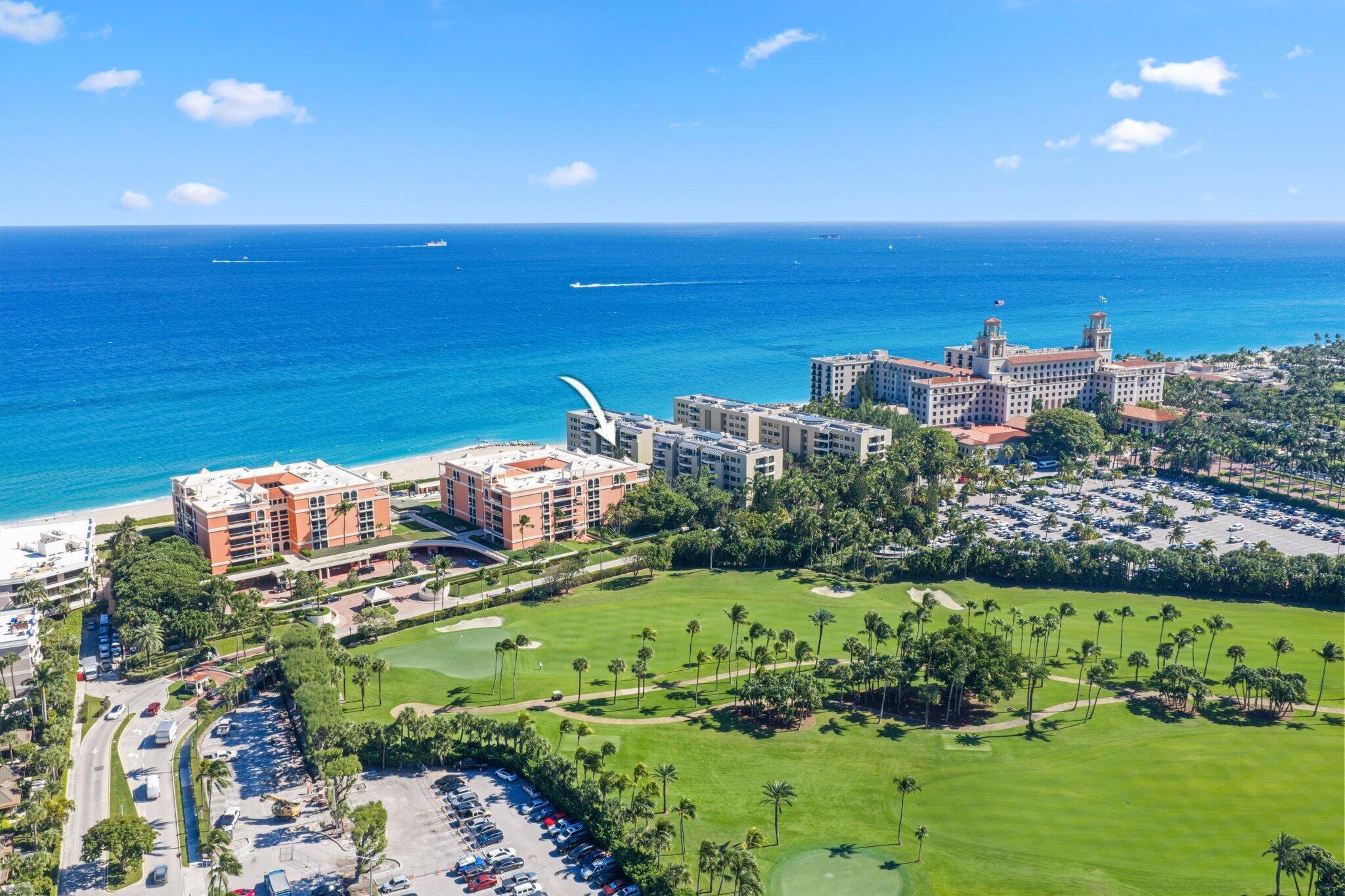 Southeast exposure. Breakers grounds. Pure Palm Beach Prestige.