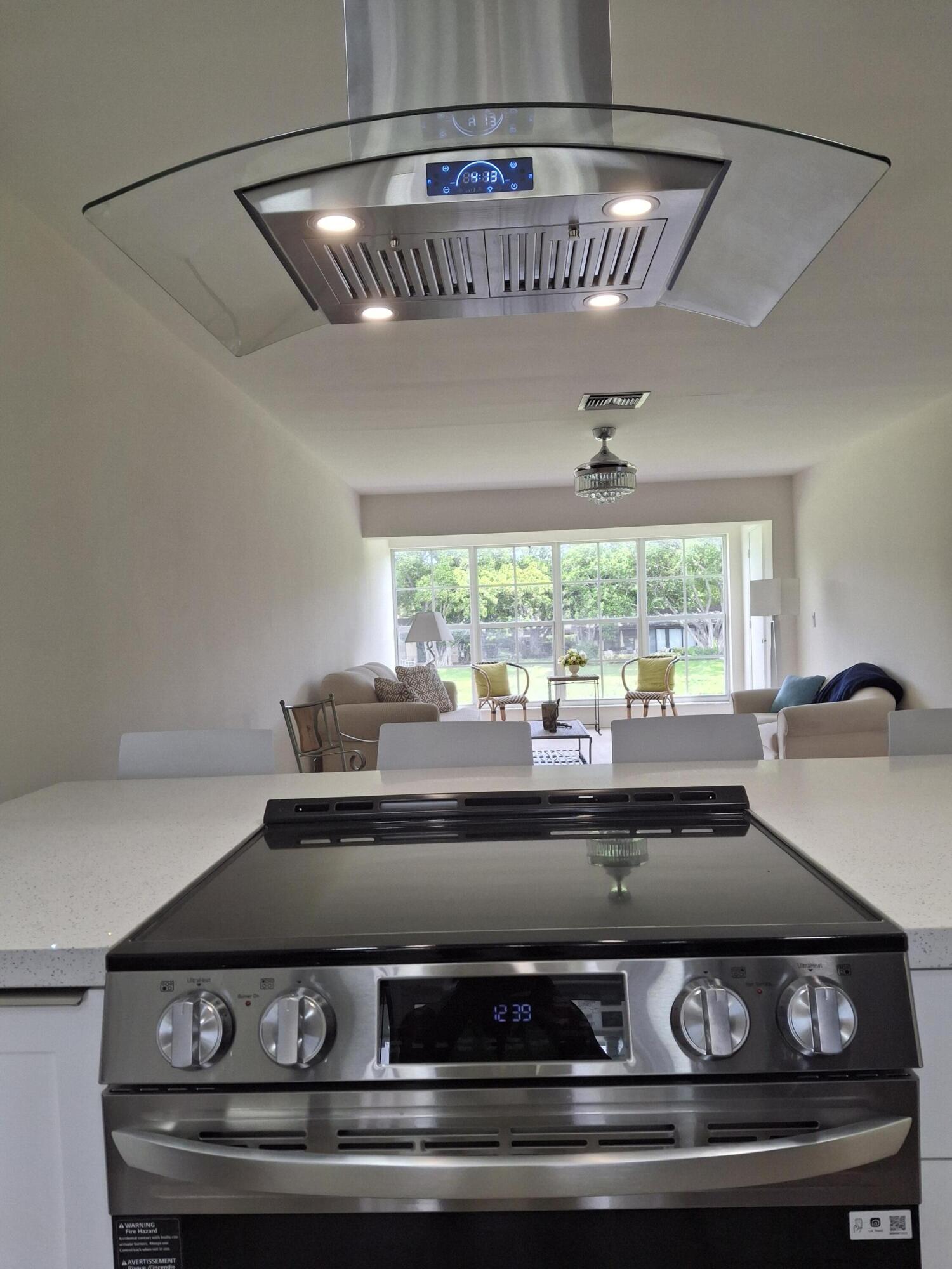 Stainless hood over stove Stainless hood over stove
