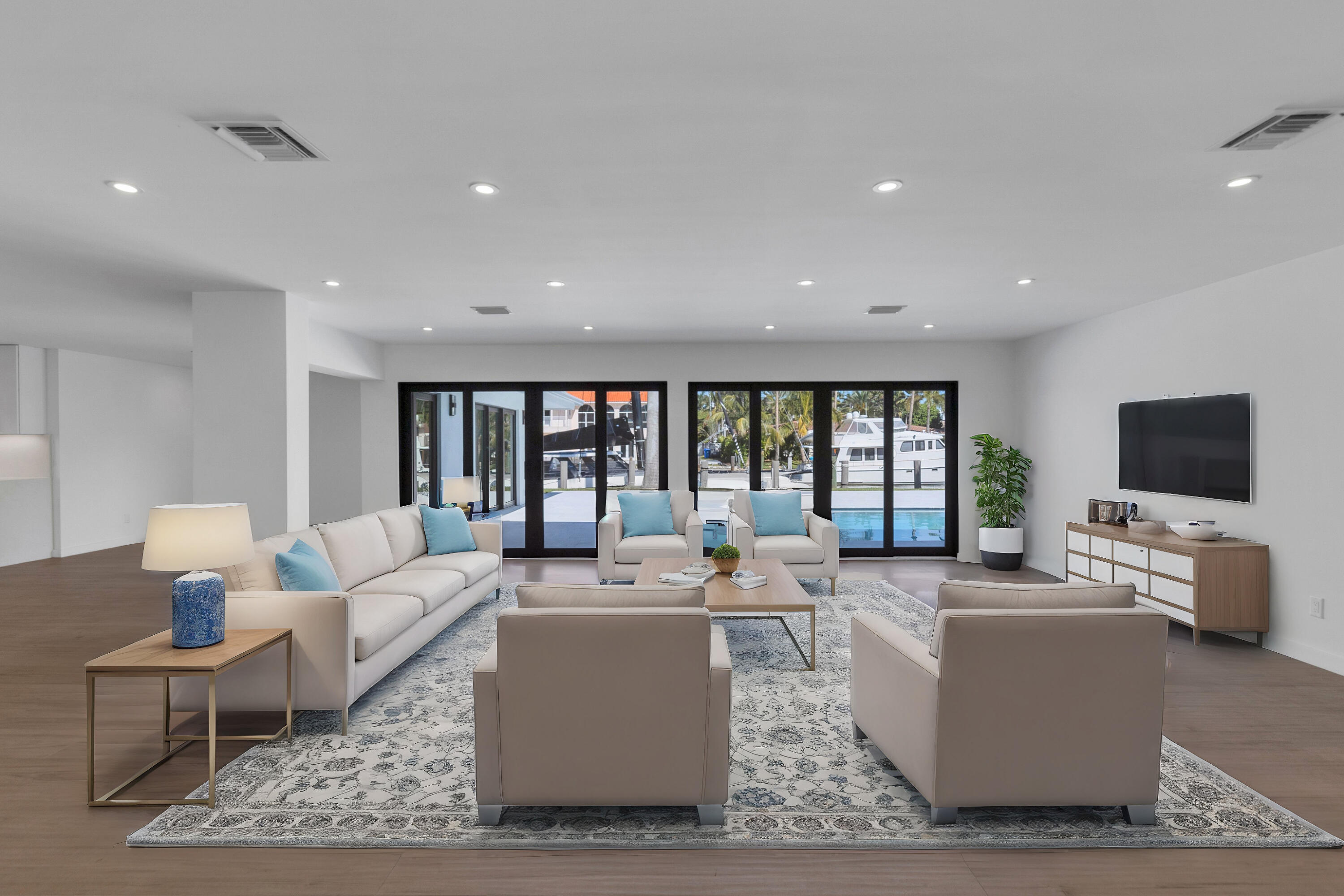 Living Area Virtually Staged