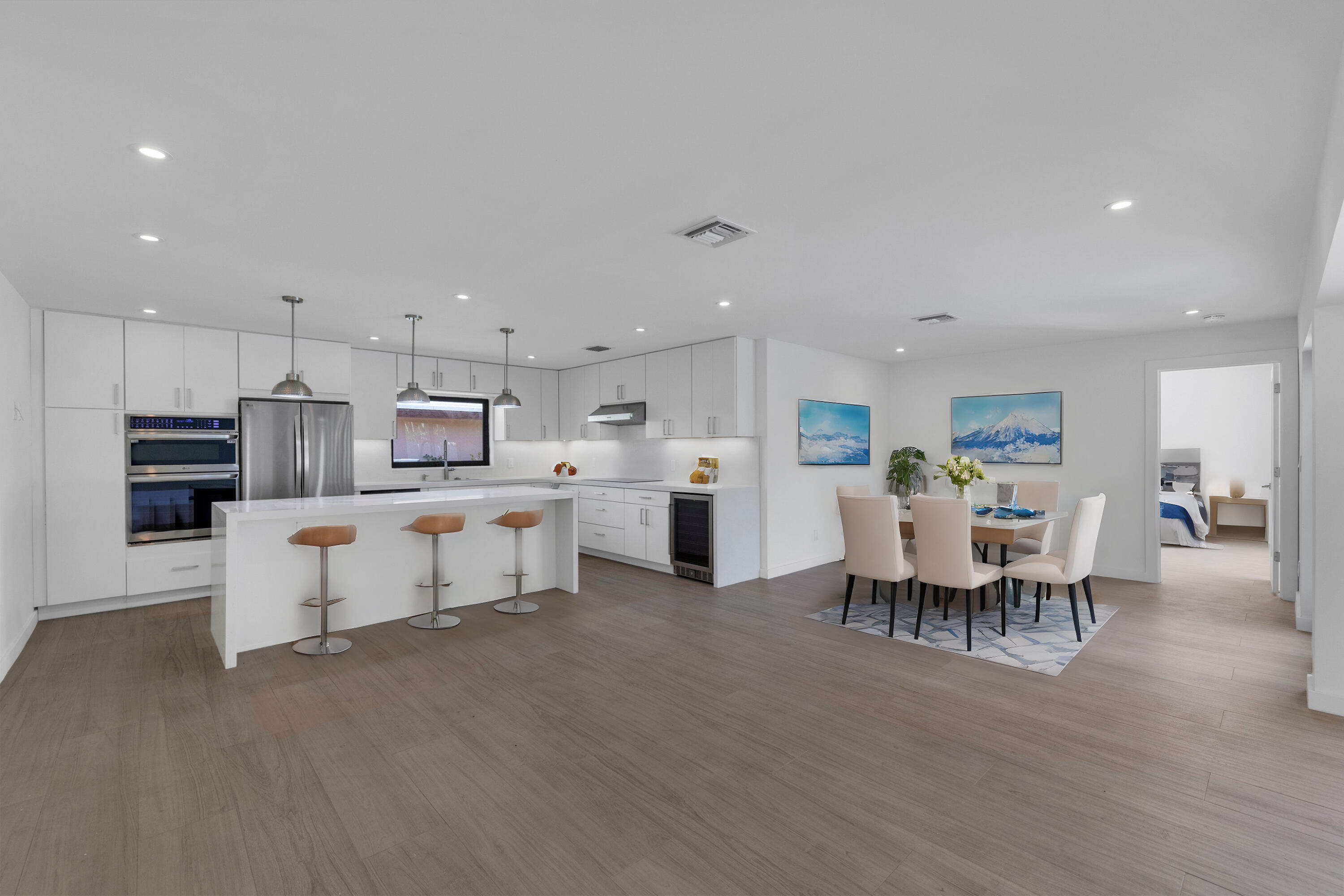 Kitchen Dining Area Virtually Staged