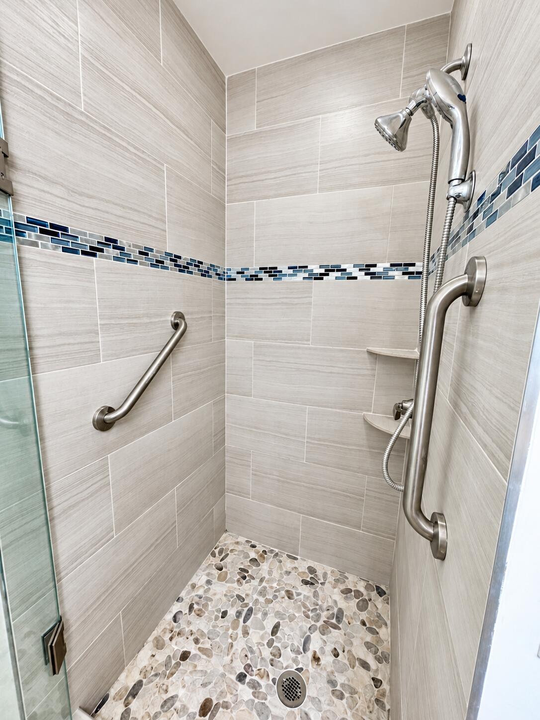 Renovated master bathroom