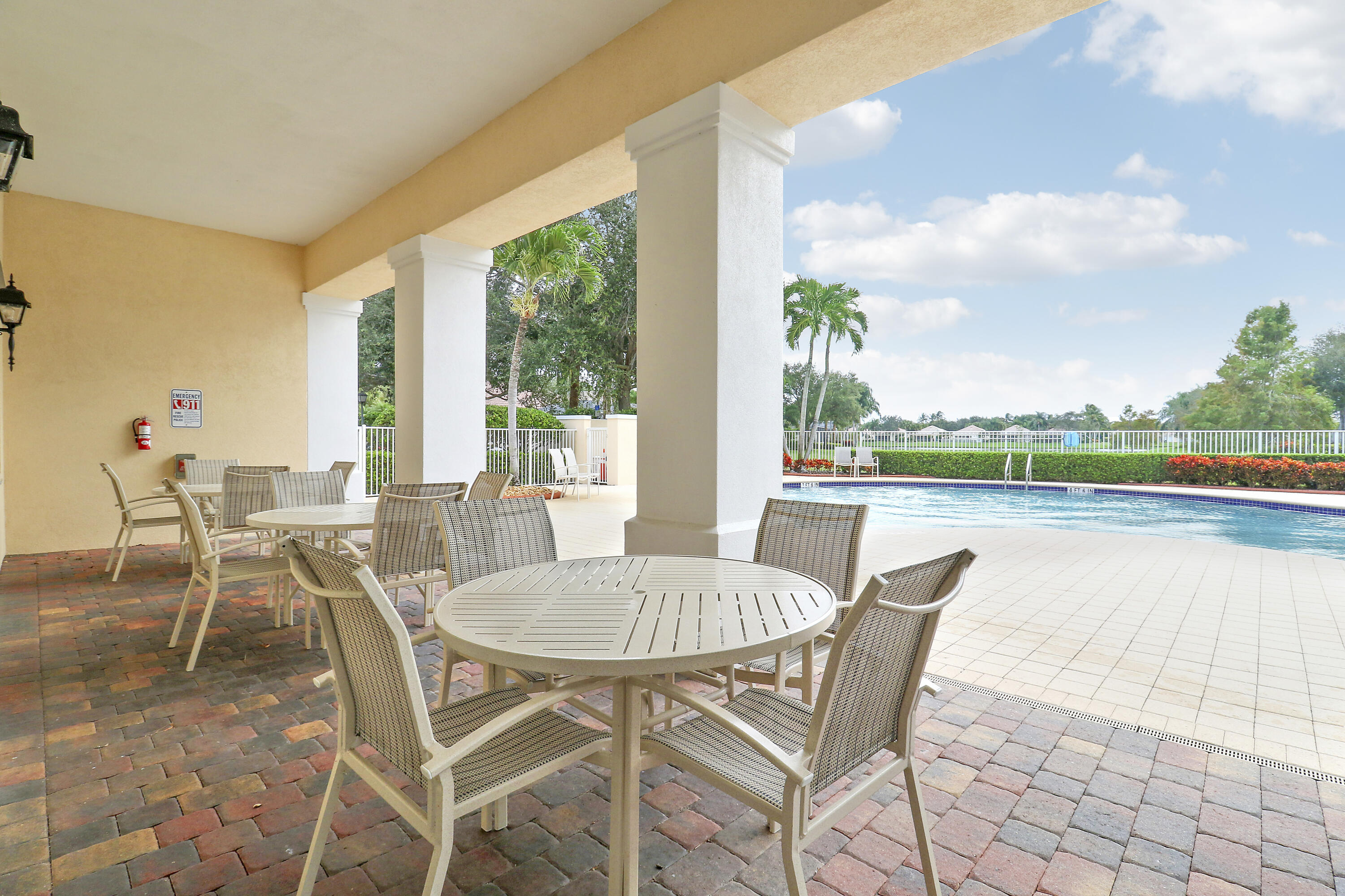 Covered Patio Pool area