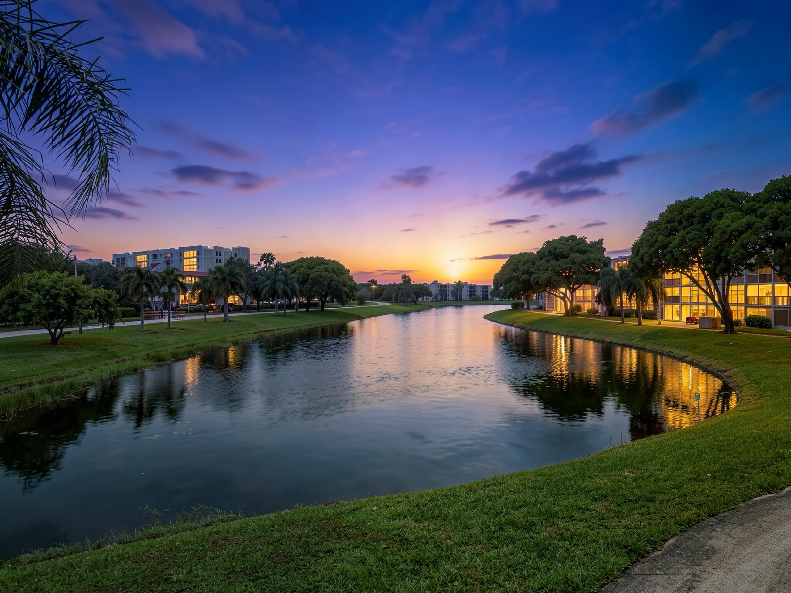 This image has been Ai Edited to illustrate the property's Dusk or Twilight View