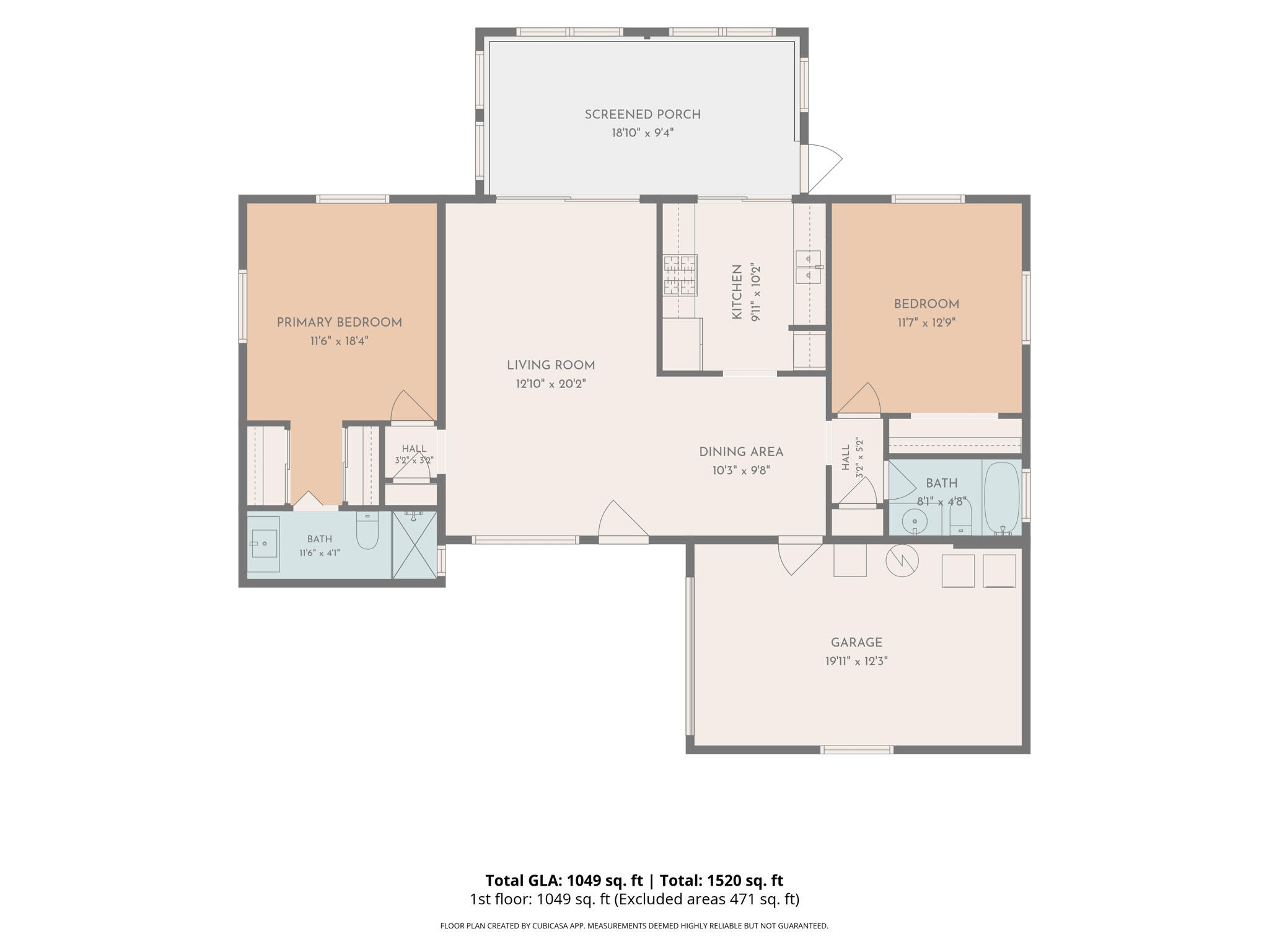 47-web-or-mls-2D Floor plan for 6420 Nor