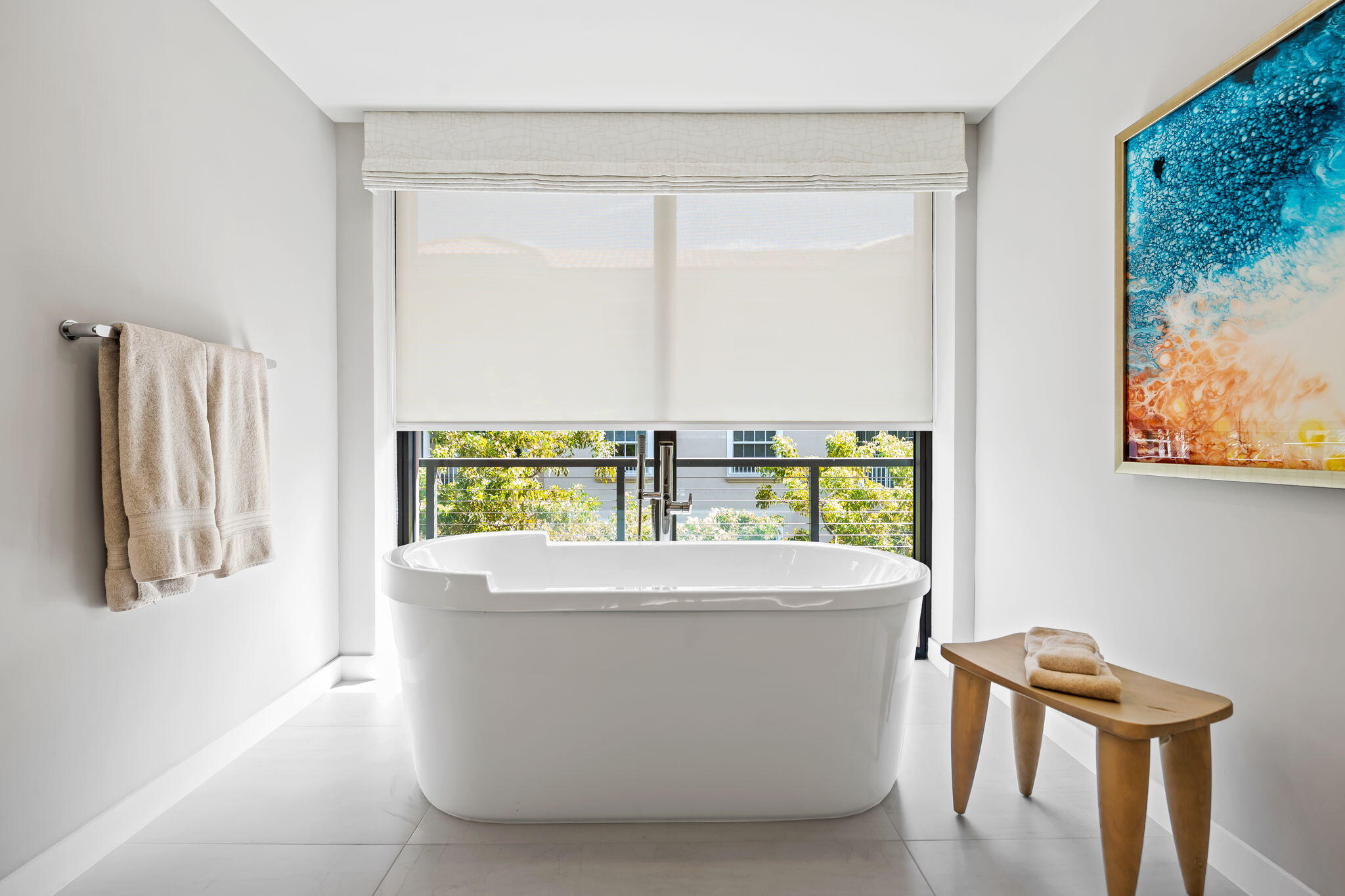 Primary bath soaking tub