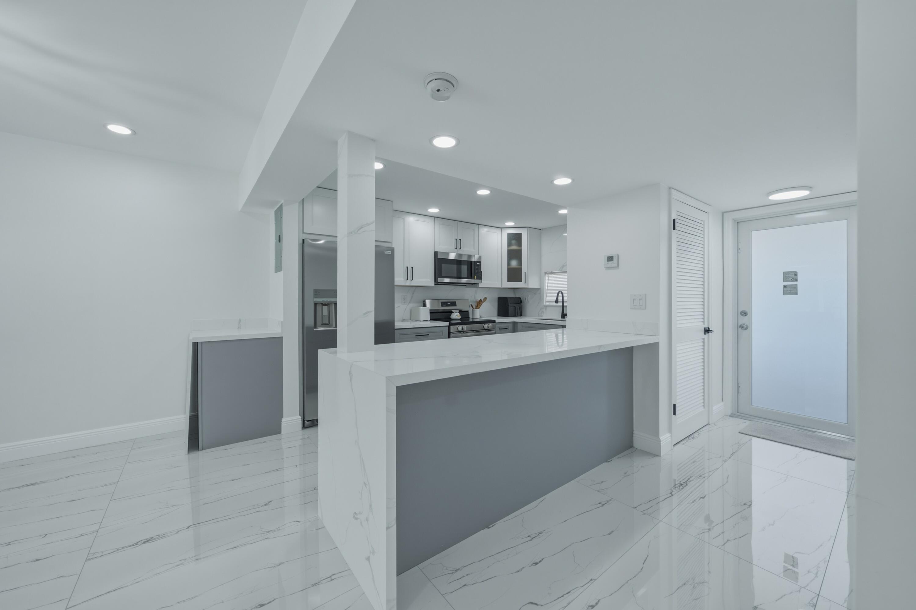 7. Kitchen with front door