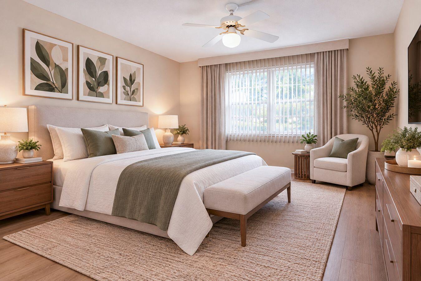 Virtual Staging - Master Bedroom