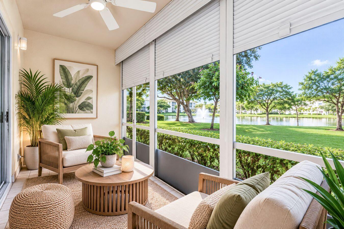 Virtual Staging - Screened in Patio