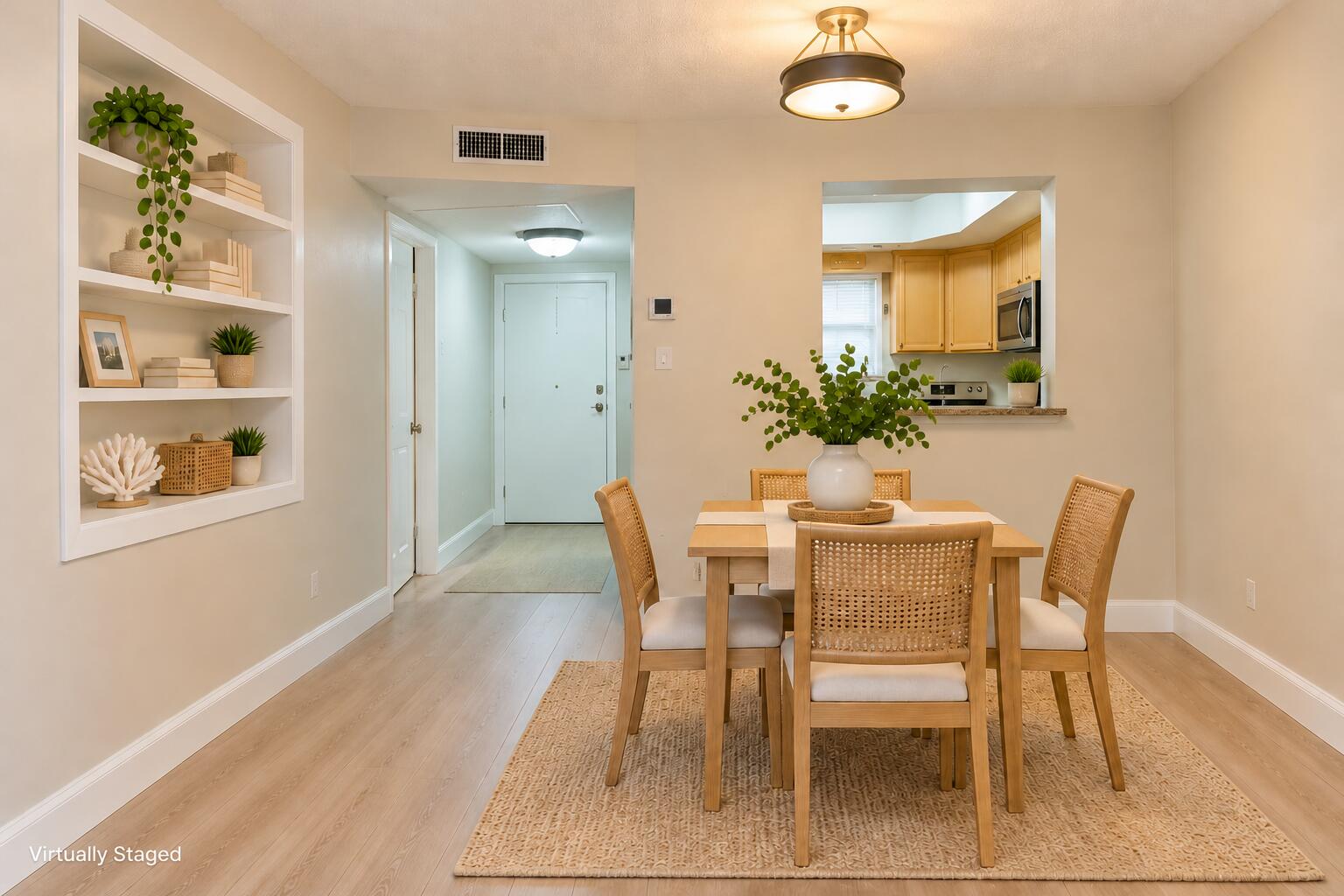 Dining Area: virtually staged