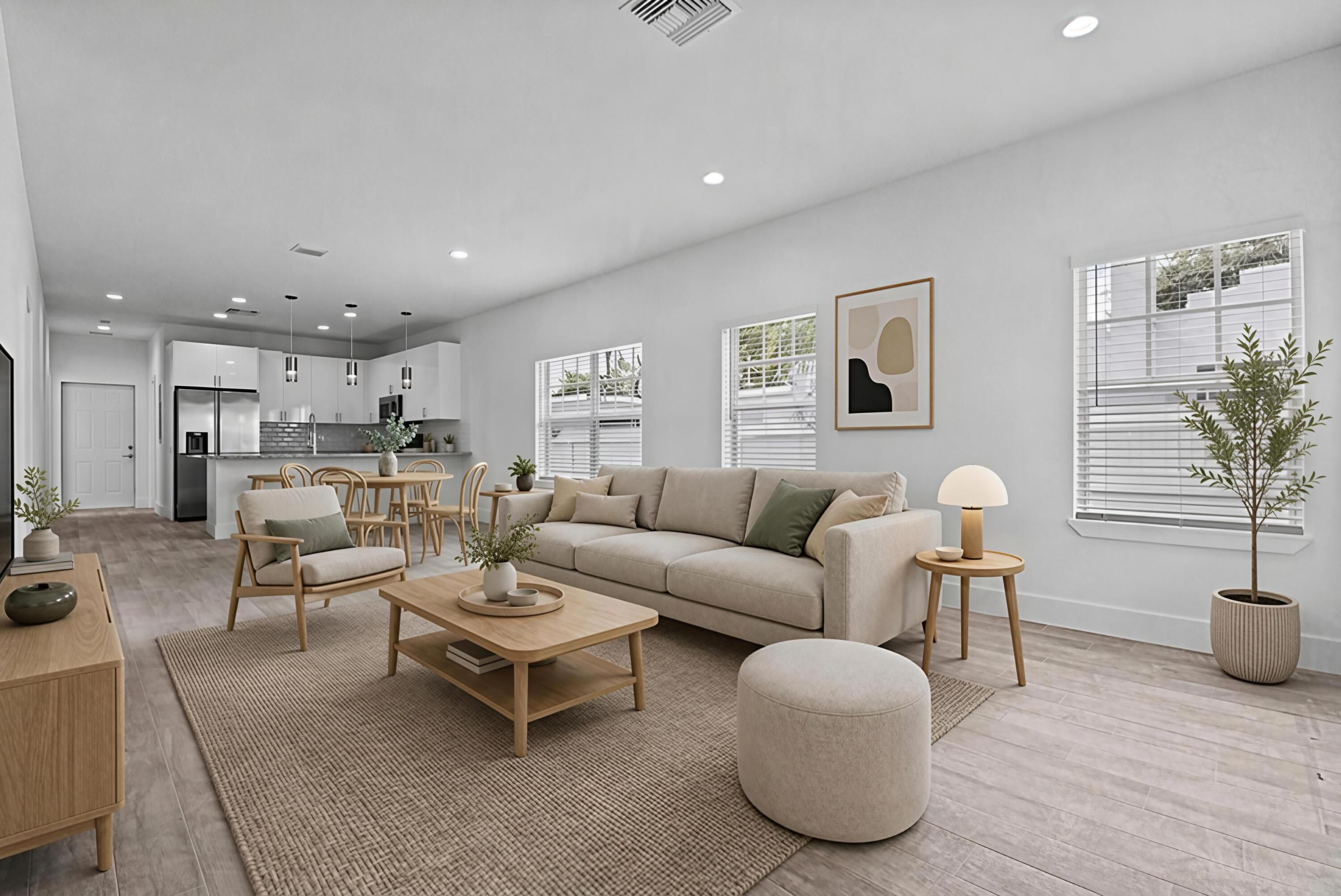 Staged Living/ Dining Room