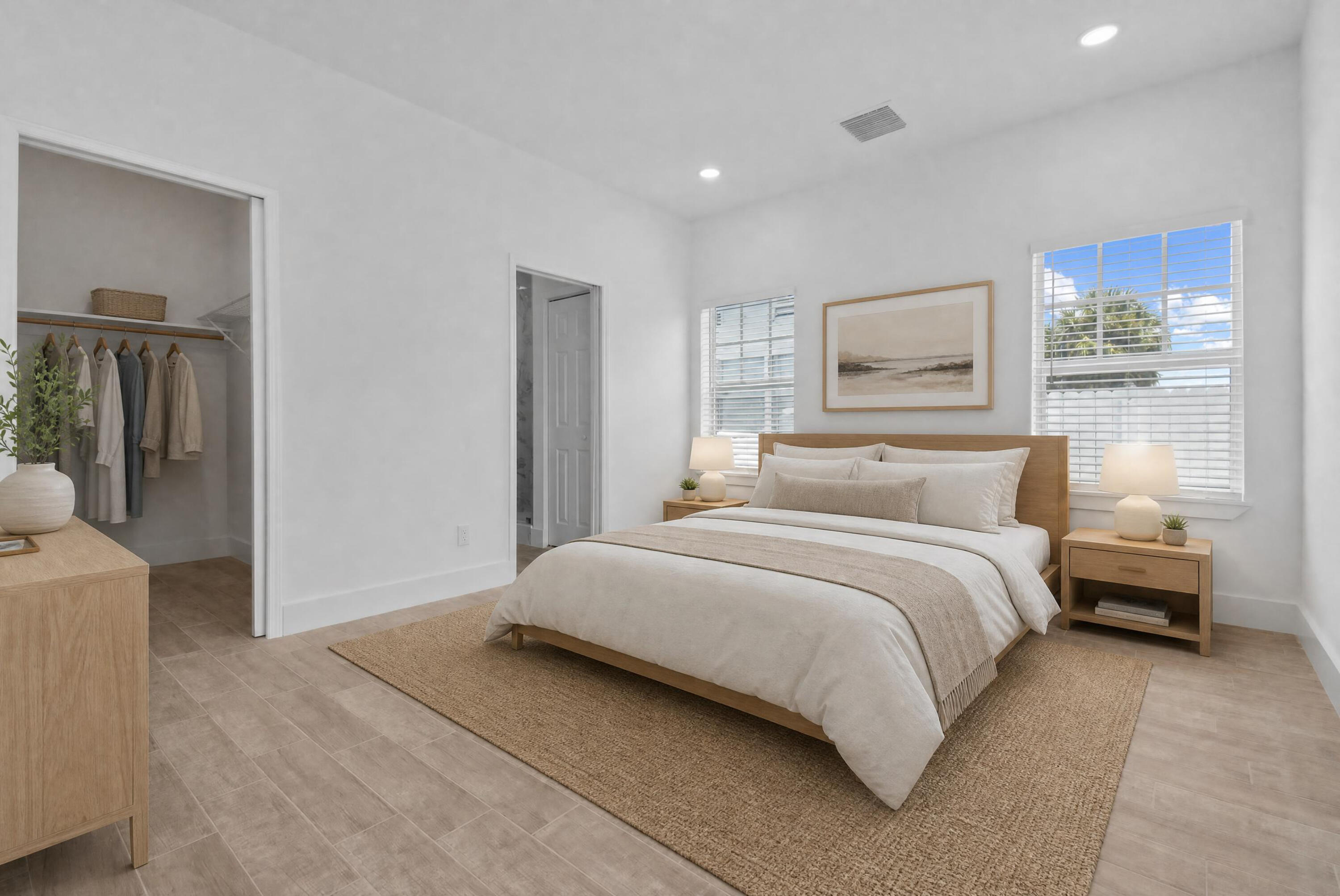 Staged Primary Bedroom
