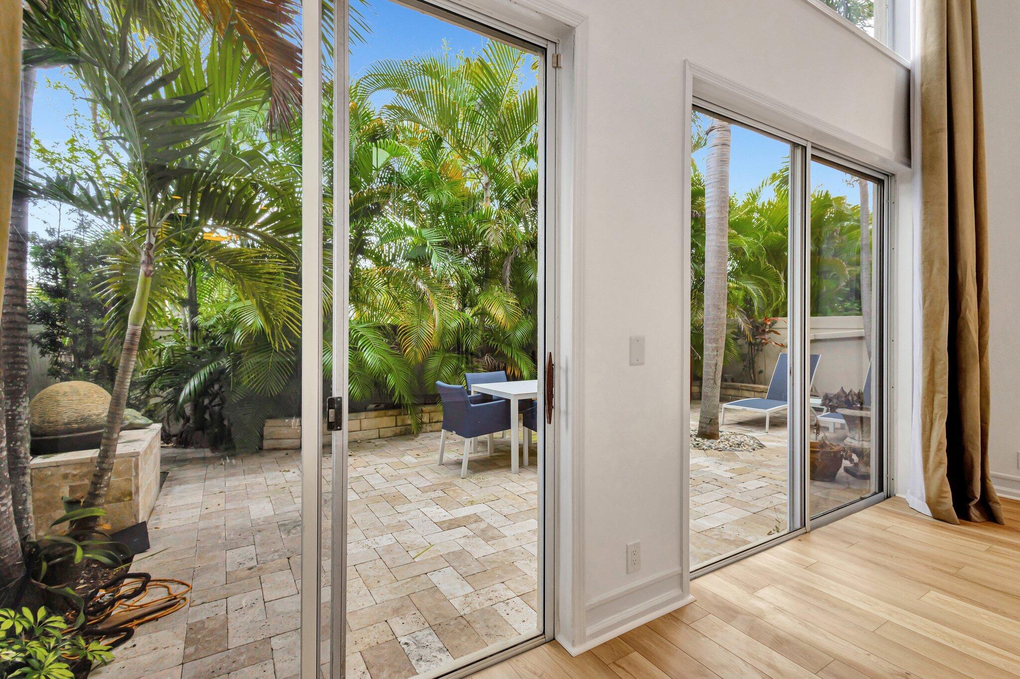 Family room looking out to patio