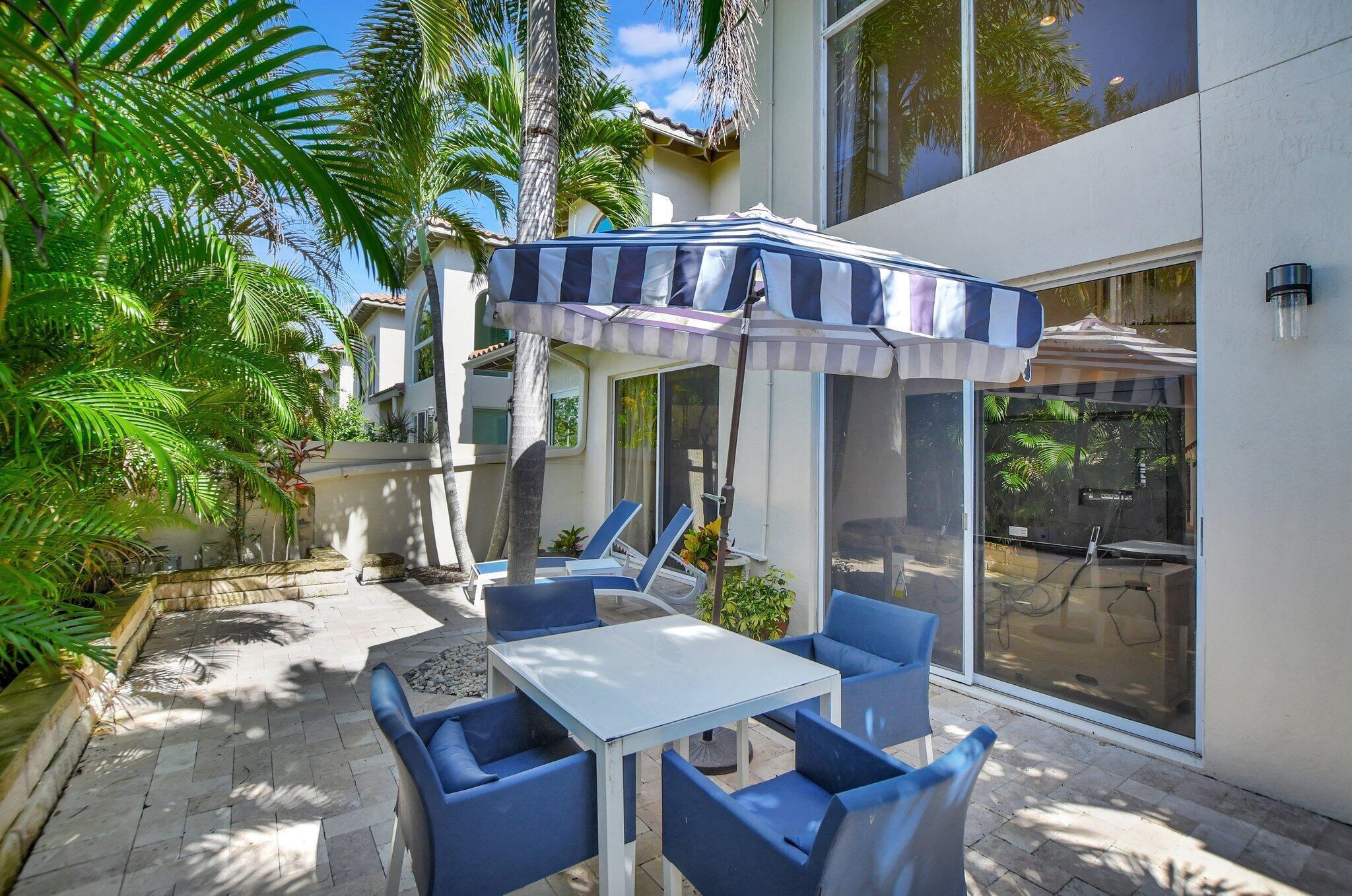 Patio sun area