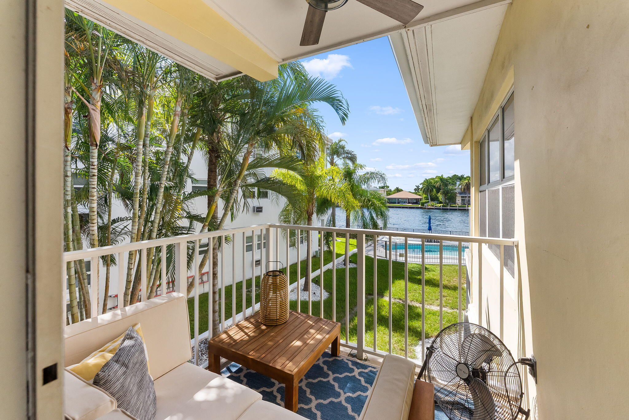 Enjoy serene views of the intracoastal and the sunset!