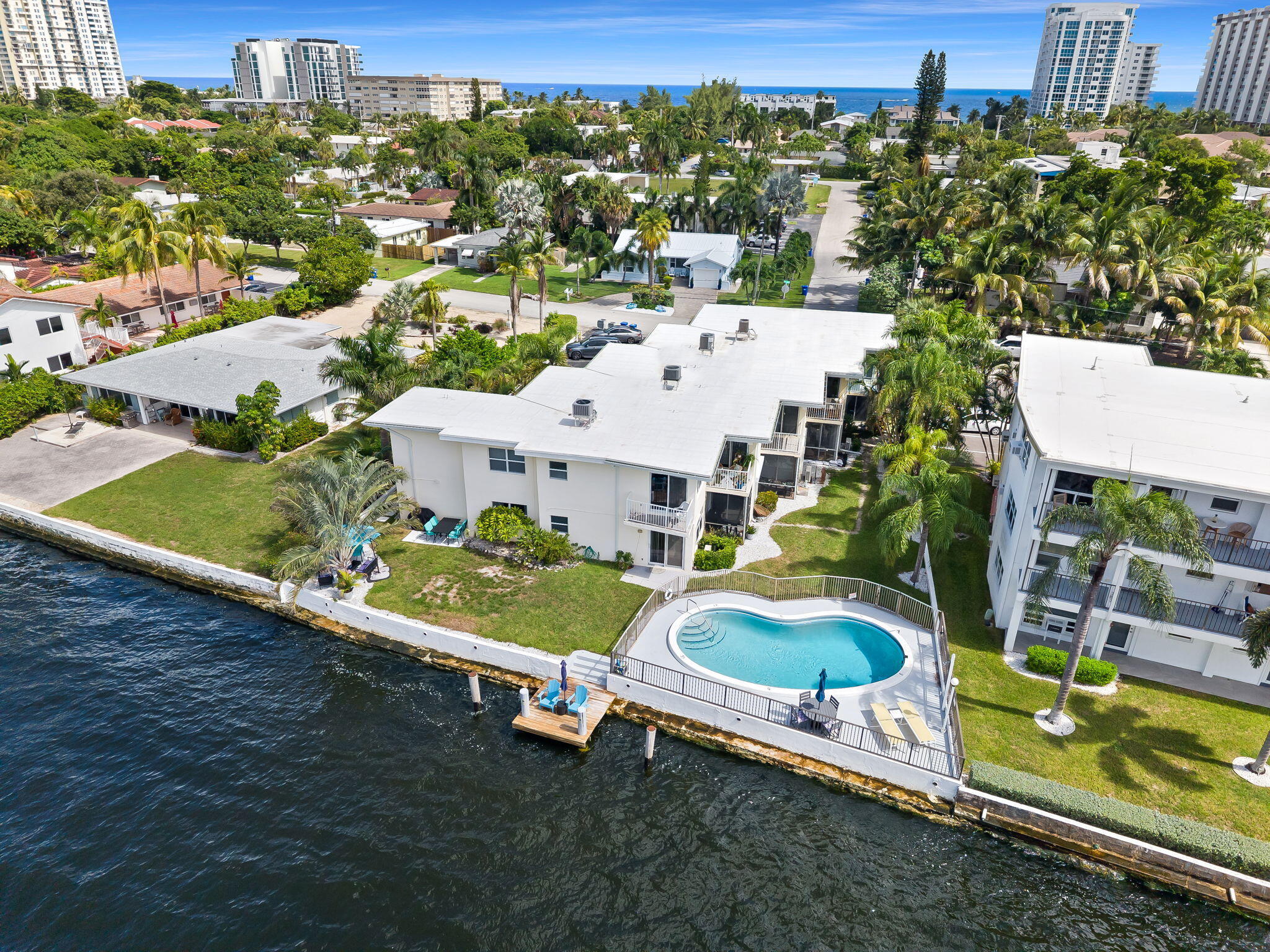 Woodcrest Terrace Co-op sits on the intracoastal just a few blocks from the ocean!