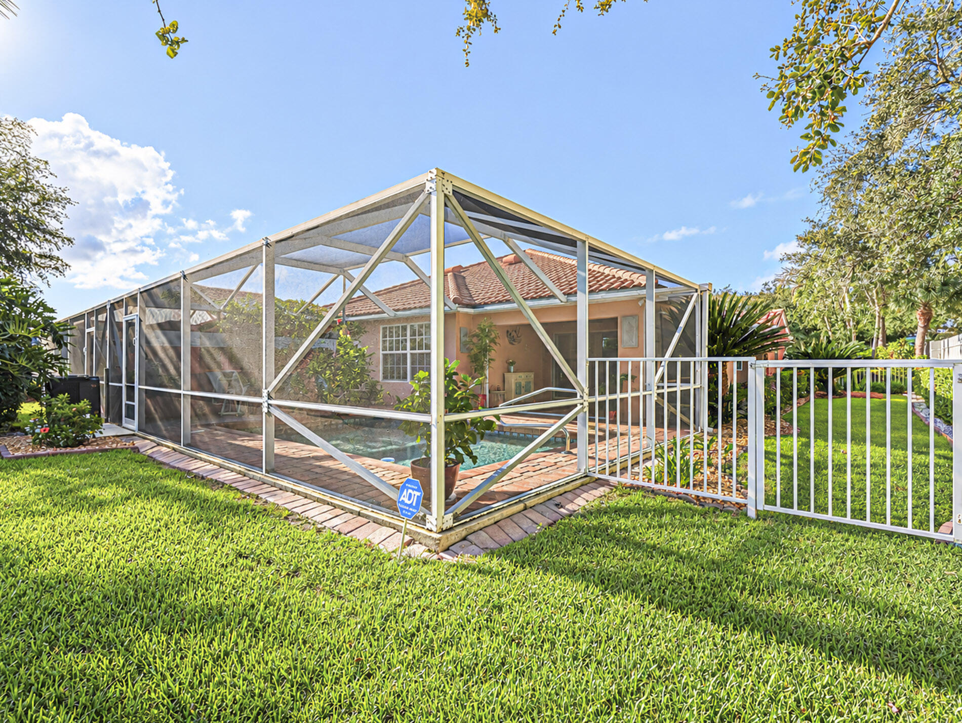 Screened Back Yard