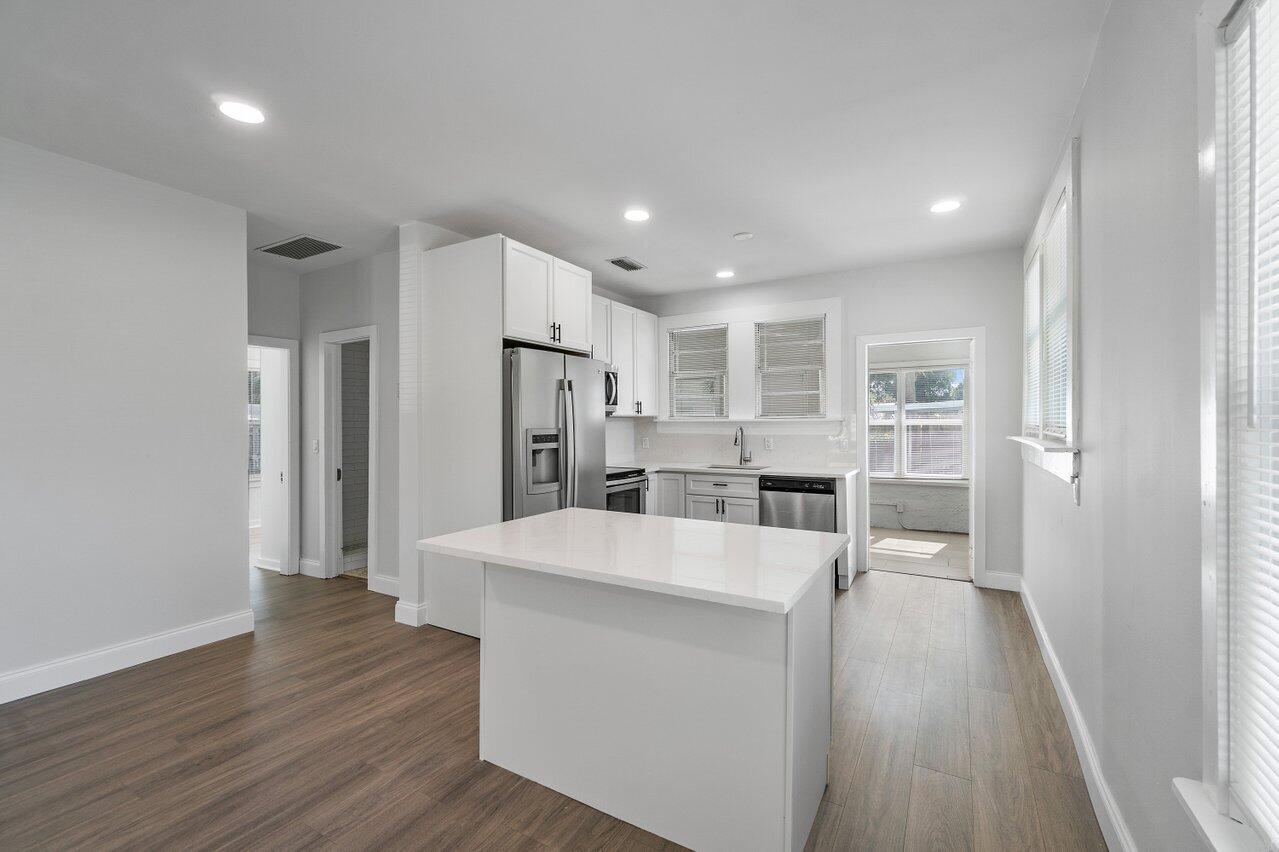 Remodeled kitchen.