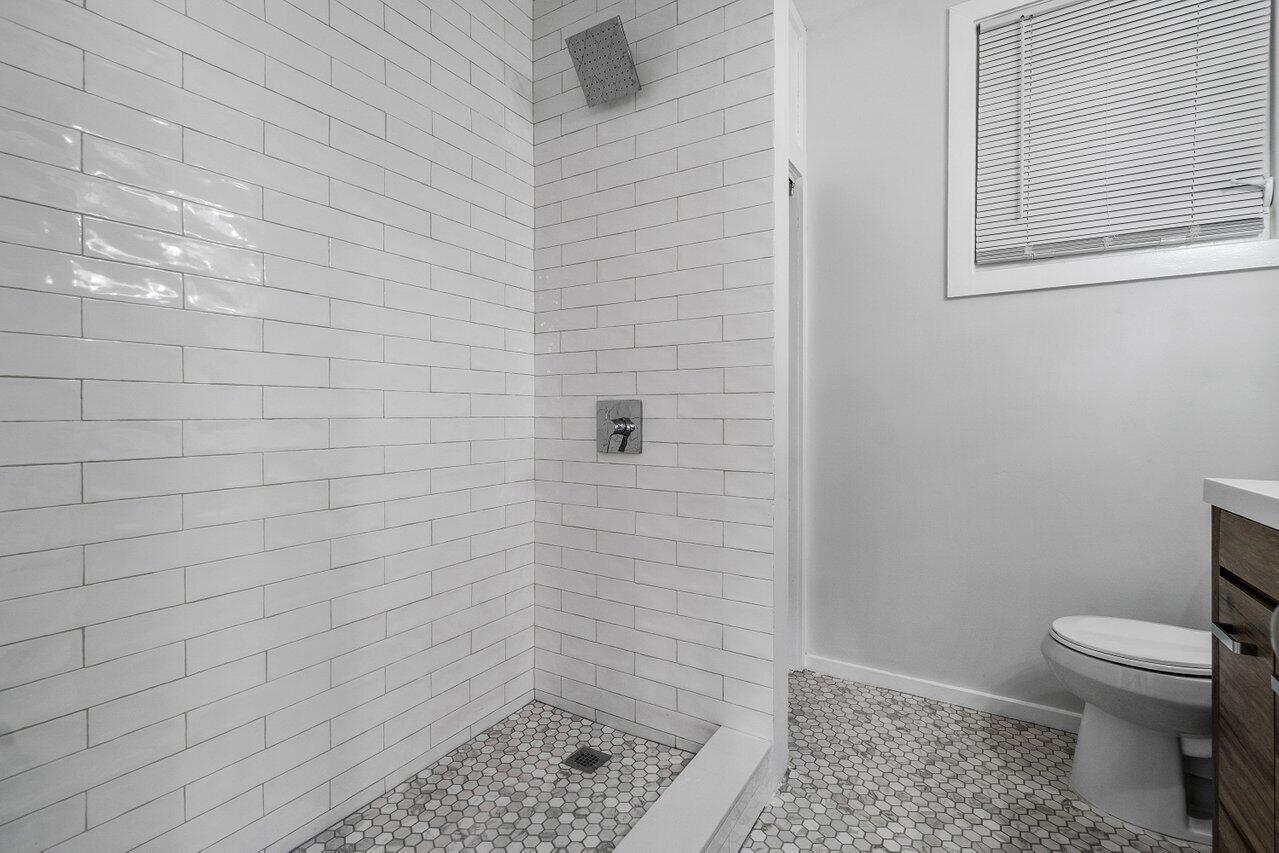 Remodeled bath.