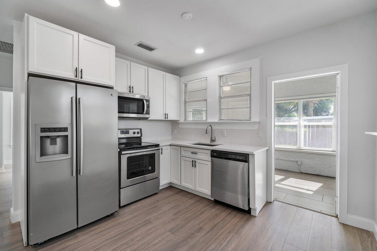 Open kitchen.