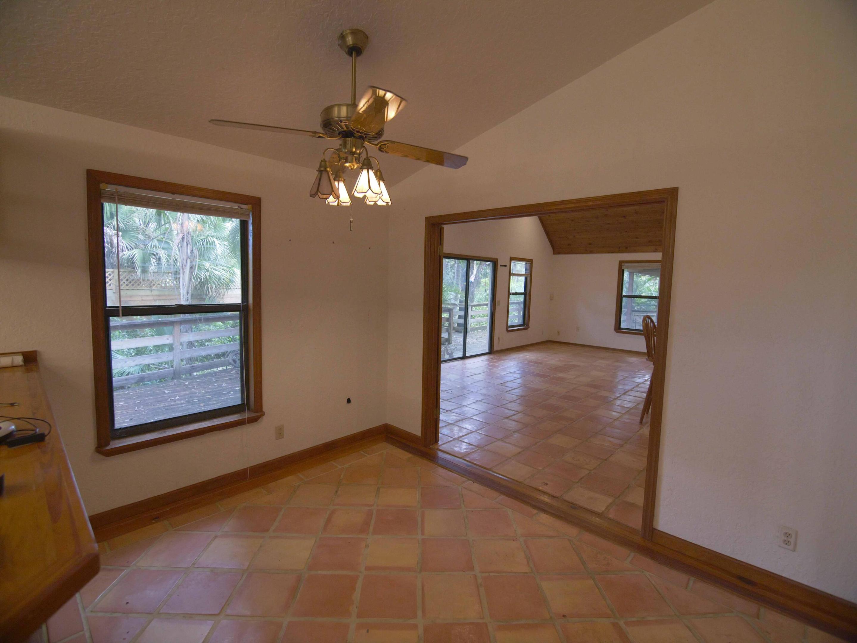 Dining room off Kitchen with French Doors