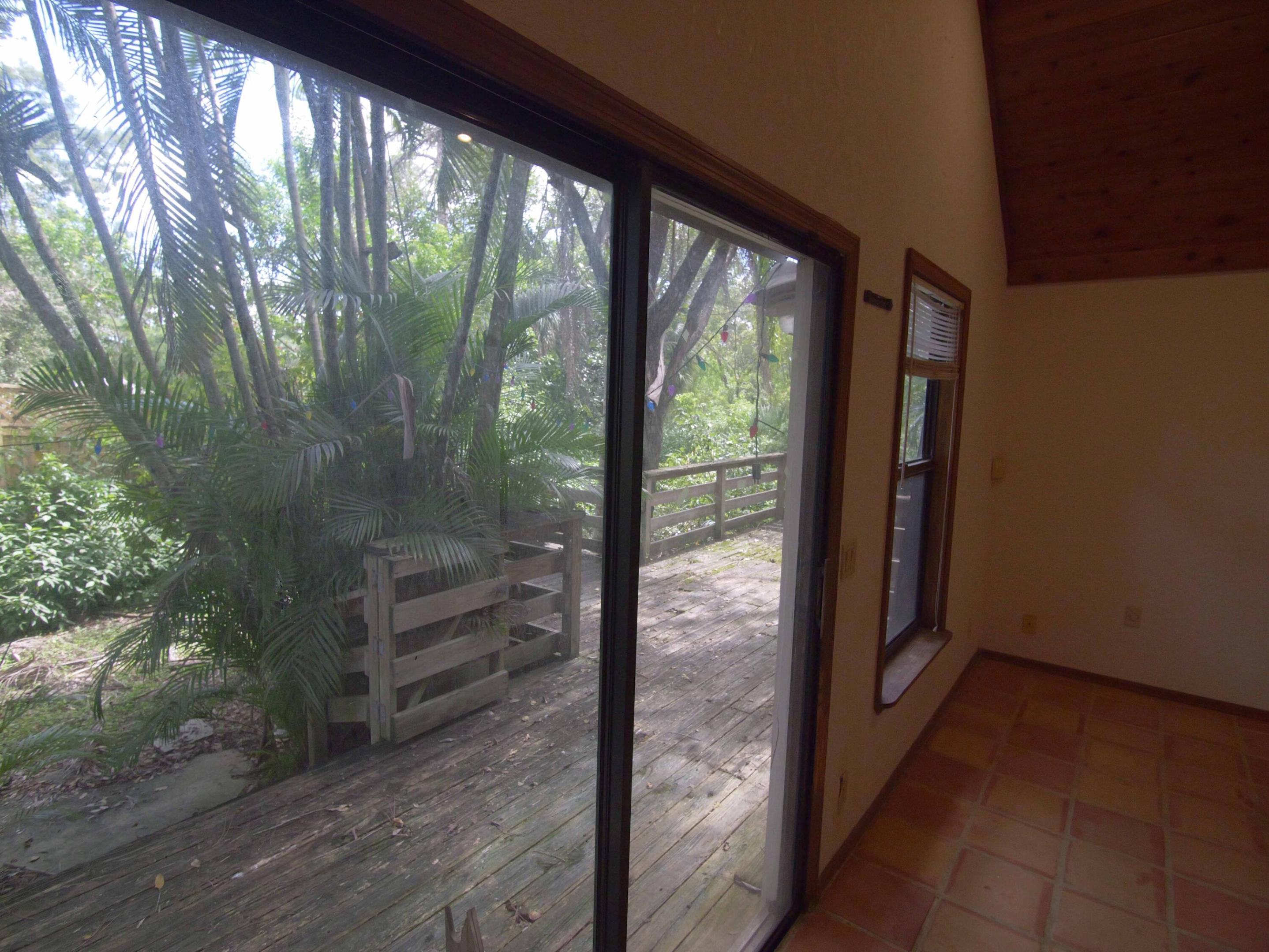 Great room View of back deck