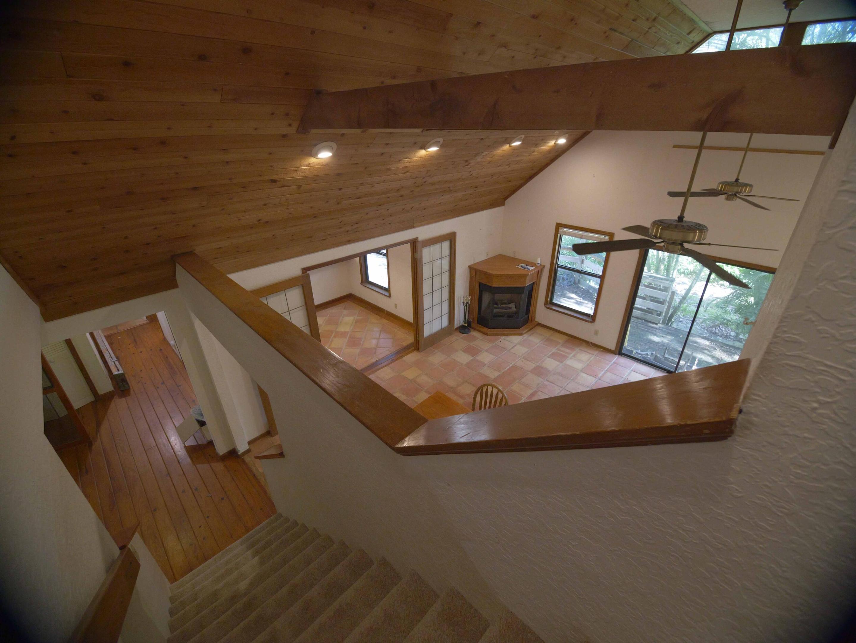 Expansive Open Space from top of stairs looking out..