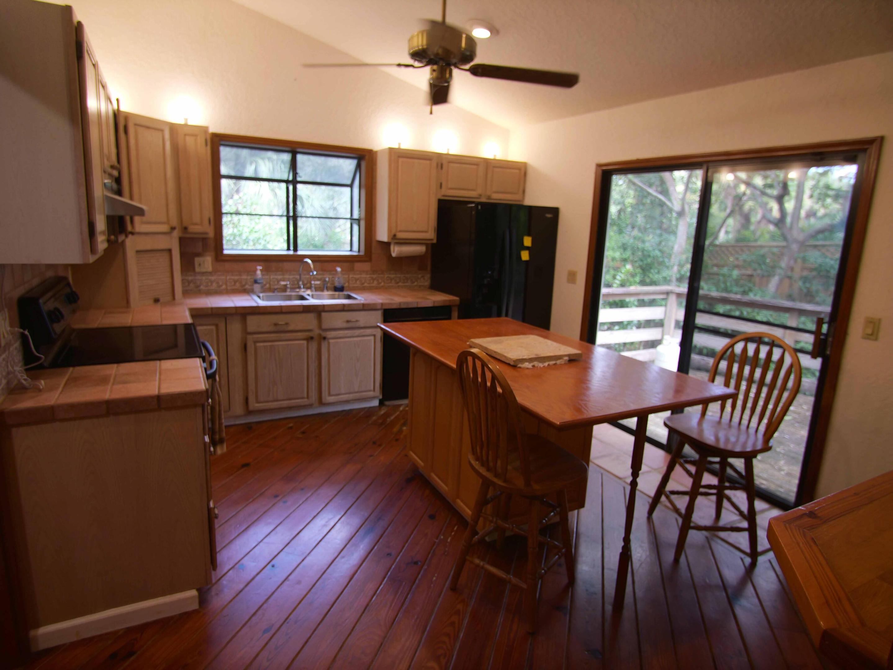 Open Kitchen and nook to the deck
