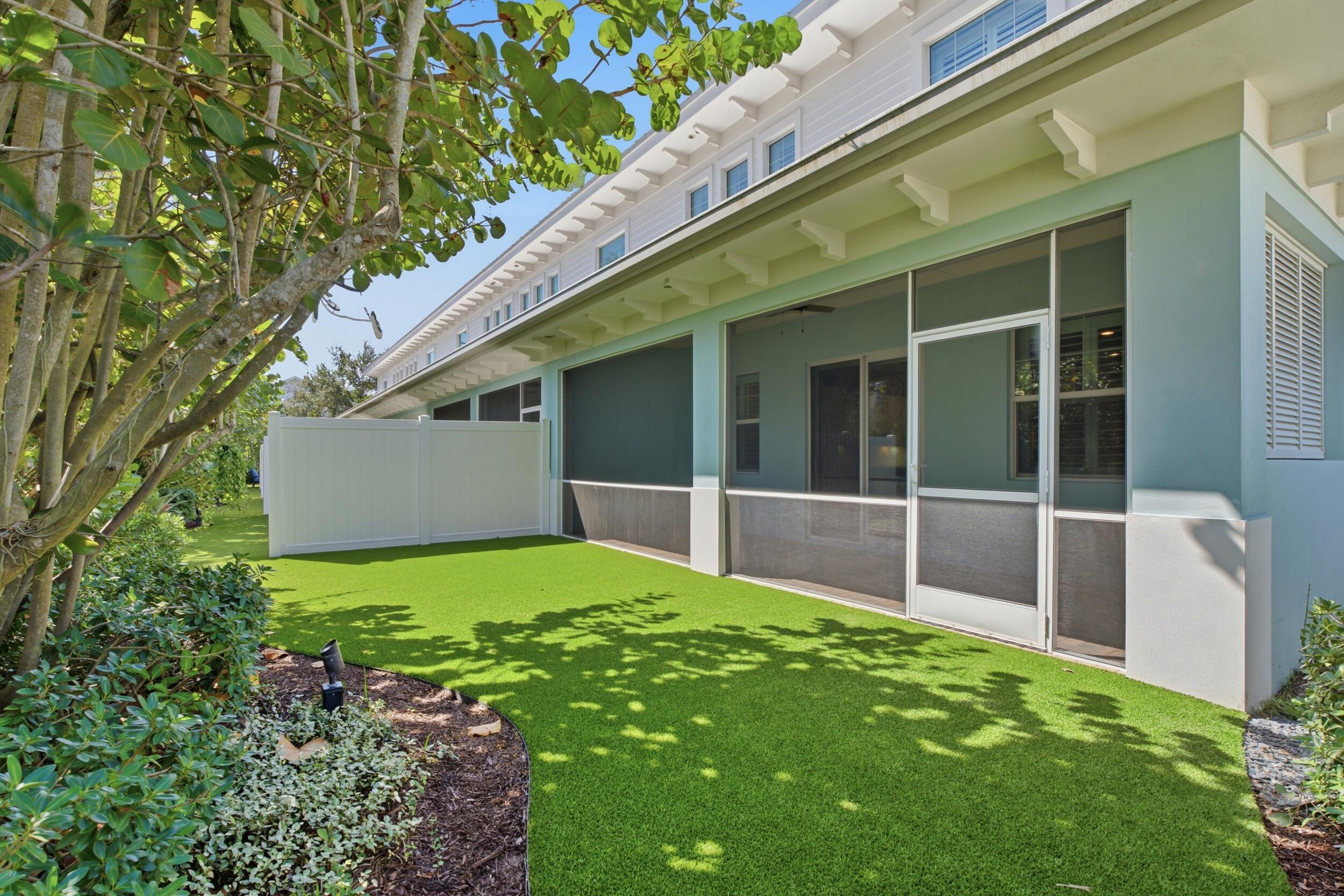 Turf backyard