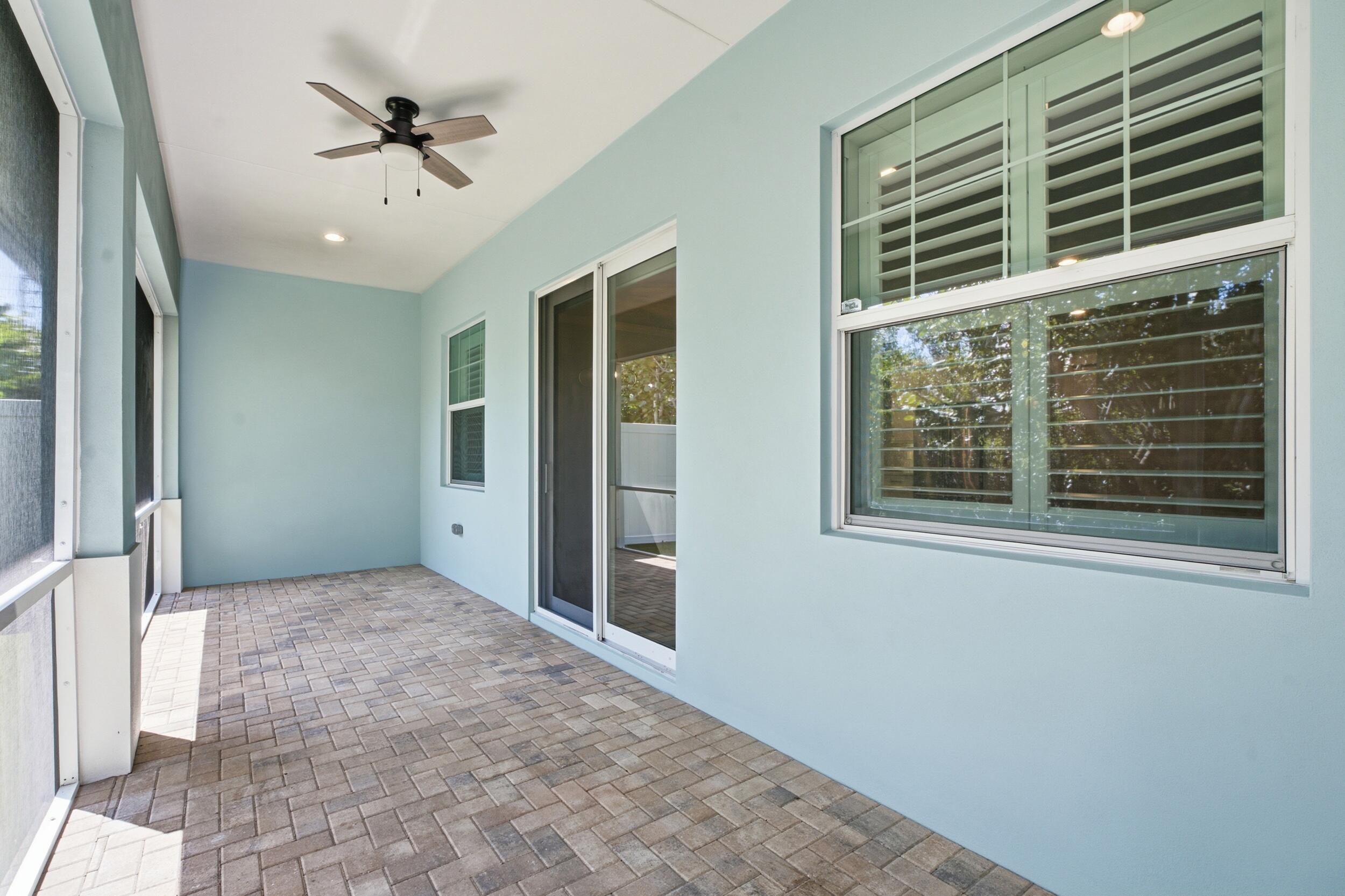 Screened in back patio