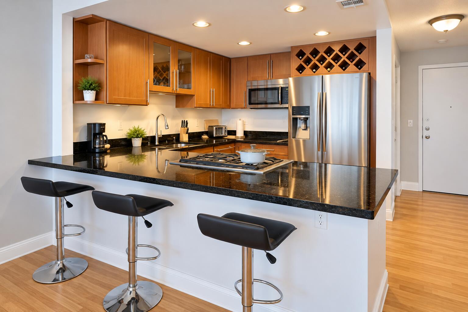 Modern Warm Wood Kitchen Modern Warm Wood Kitchen