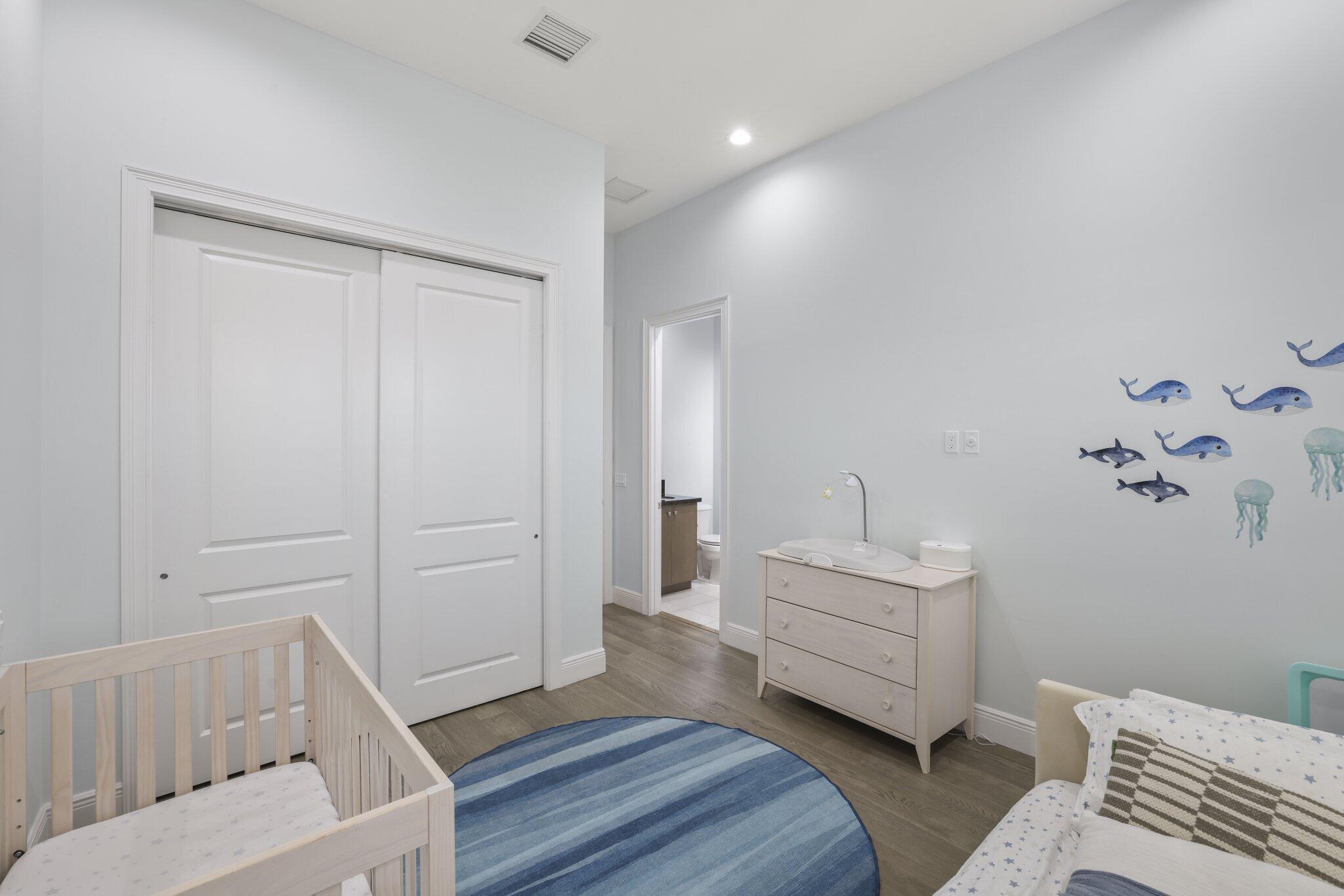 Wood-finish flooring with light-toned walls