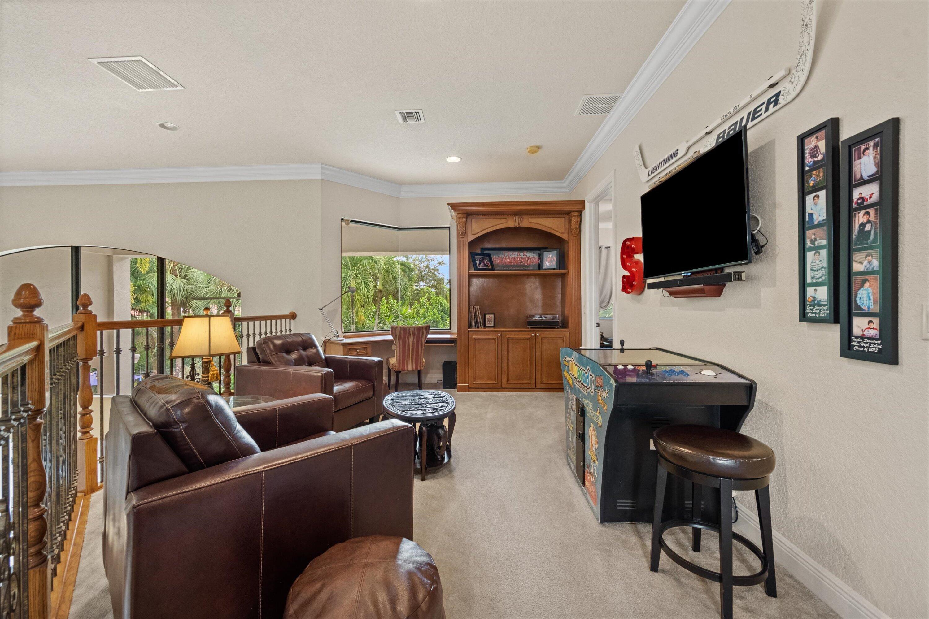 Built In Desk Loft Area