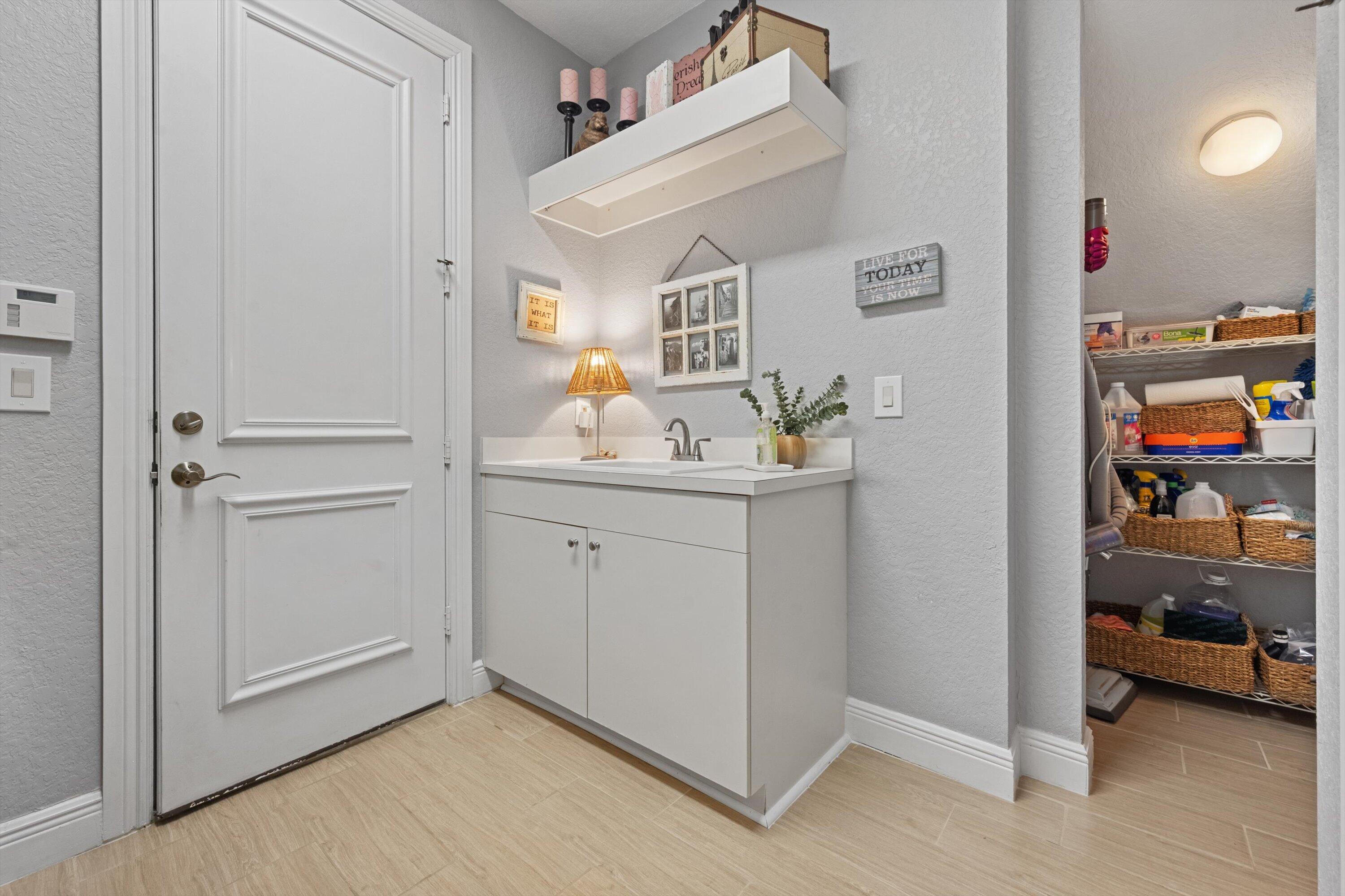 Laundry SInk and Storage