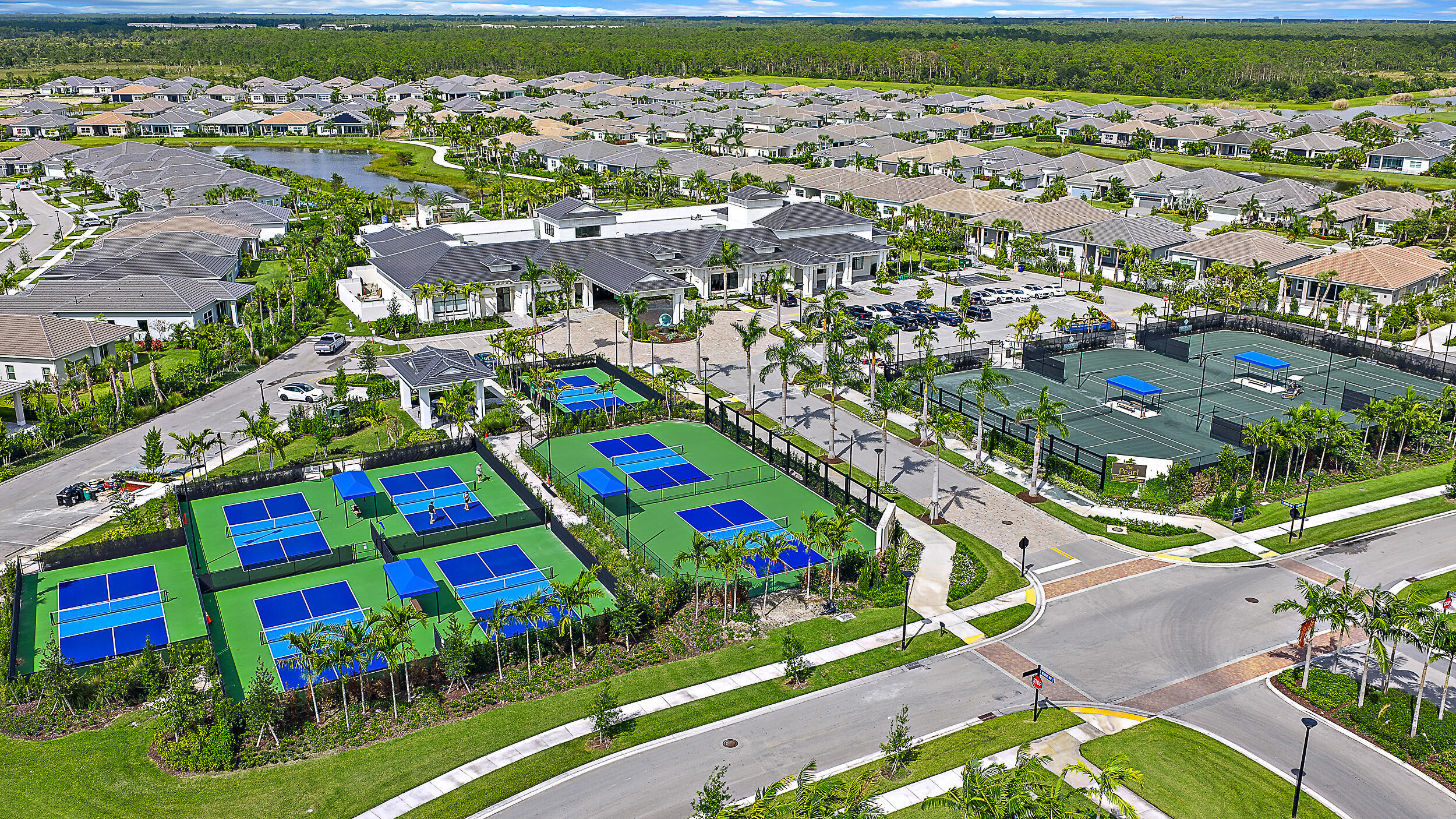 Pickleball & Tennis - Aerial