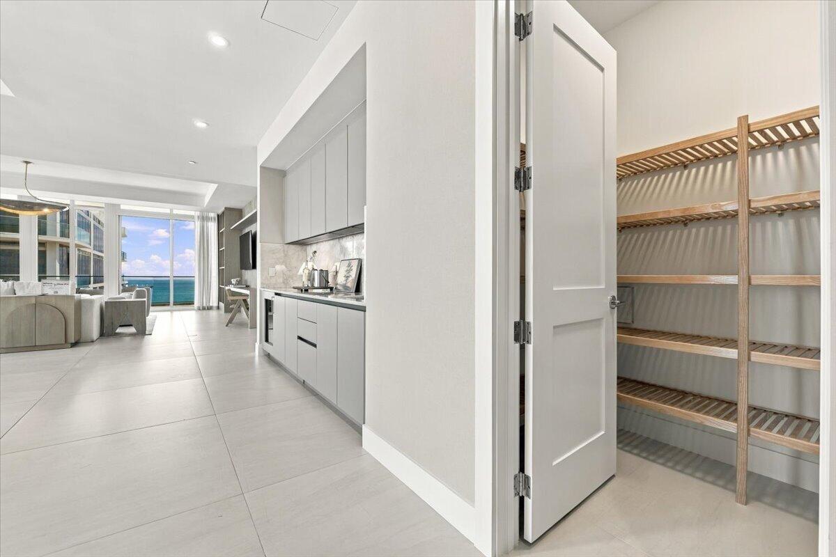 Wet bar and large pantry