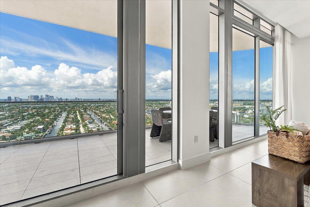 Intercostal and city view from family room