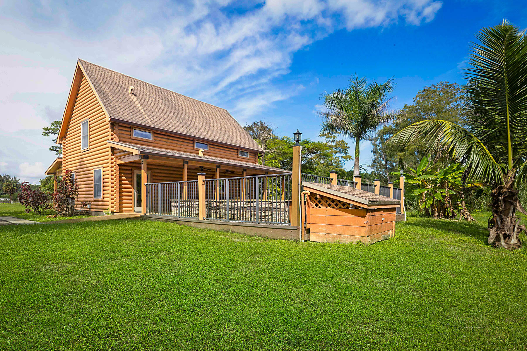 BACK OF LOG CABIN