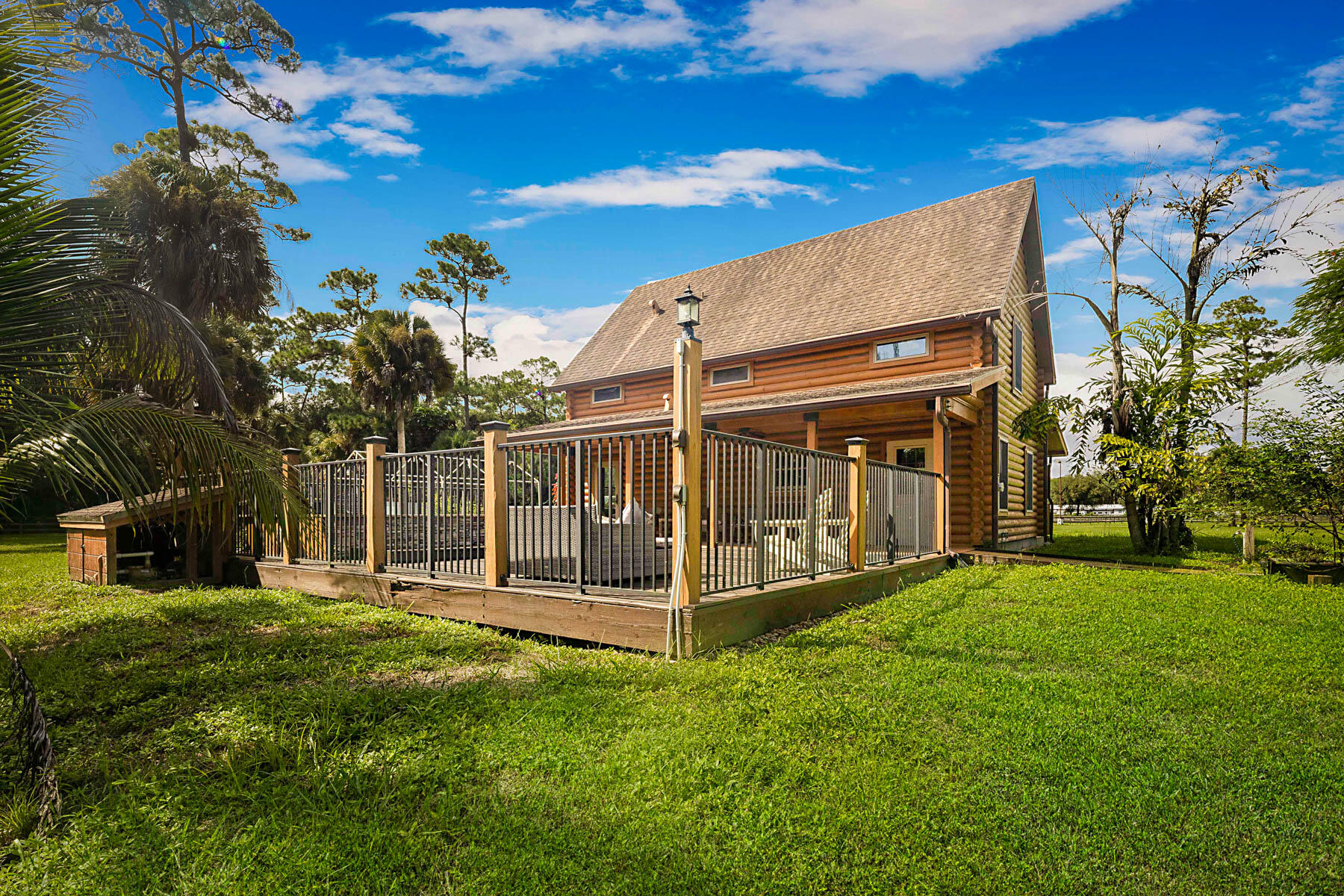 BACK OF LOG CABIN
