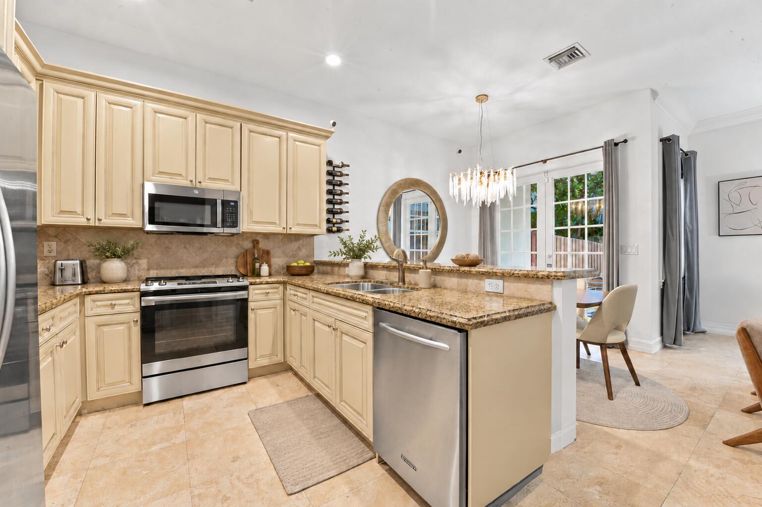 Towel-free stainless steel kitchen-1