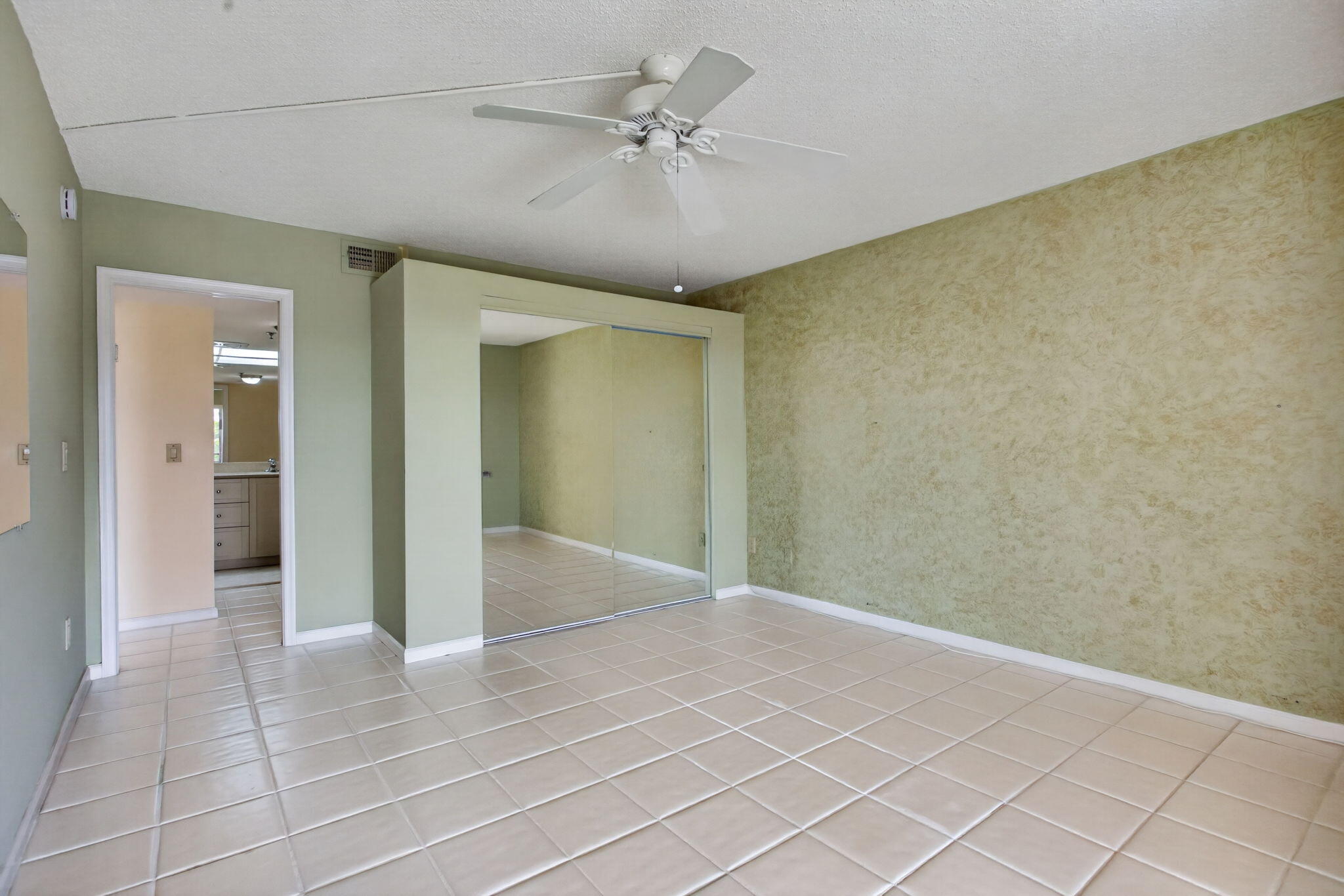 MAIN BEDROOM WALL & WALK IN CLOSETS