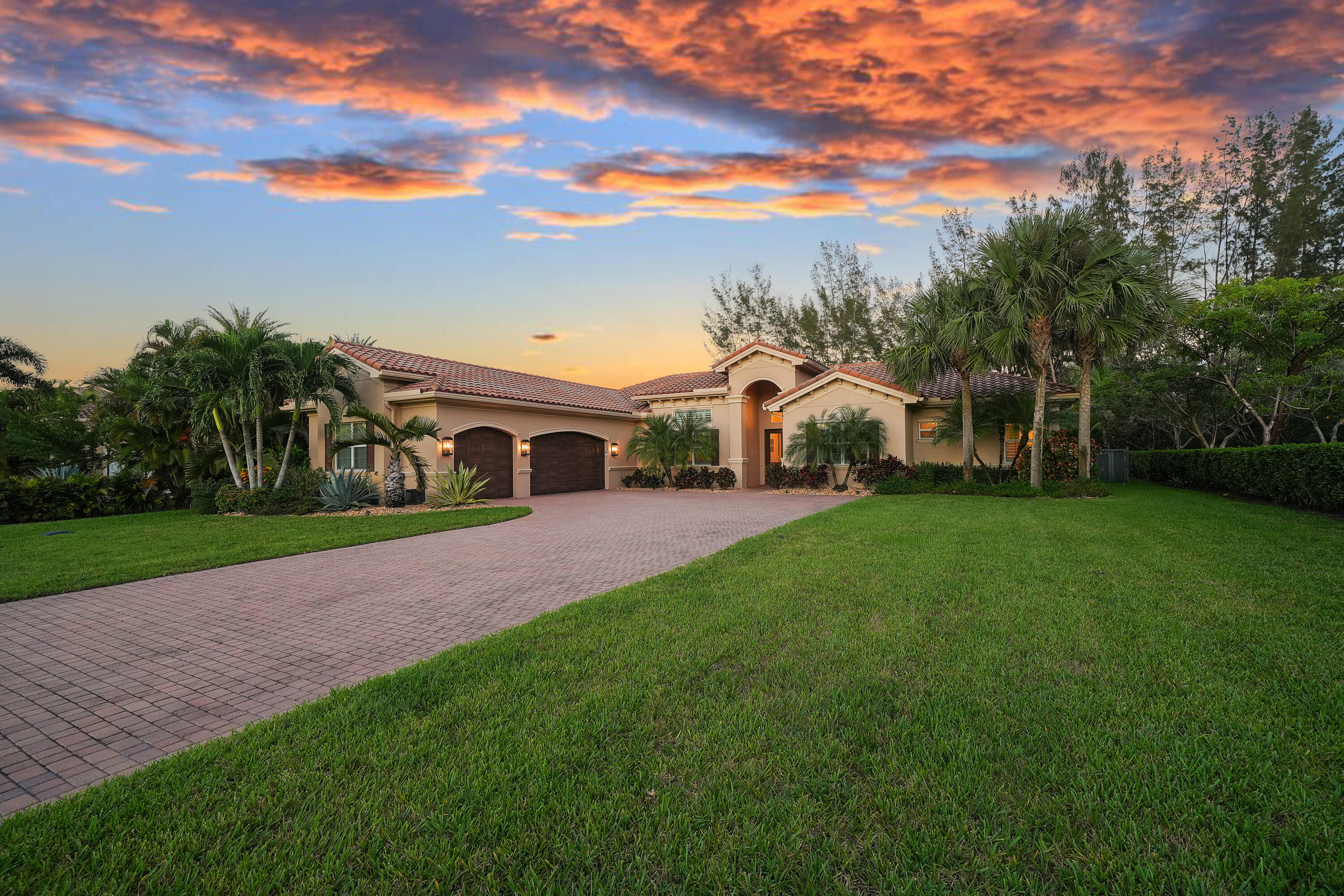 Twilight Front Elevation