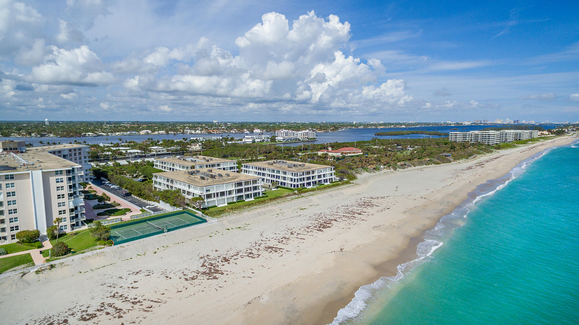 Beach aerial view