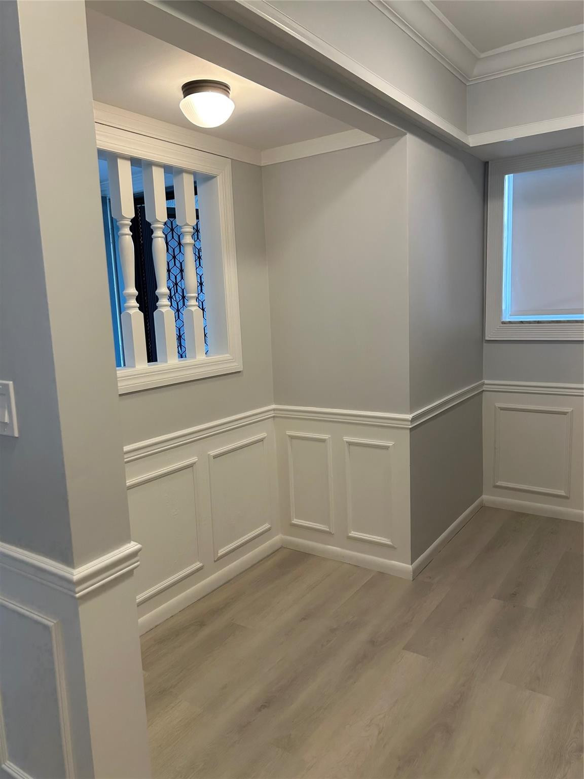Breakfast Nook in the kitchen, new flooring just installed.
